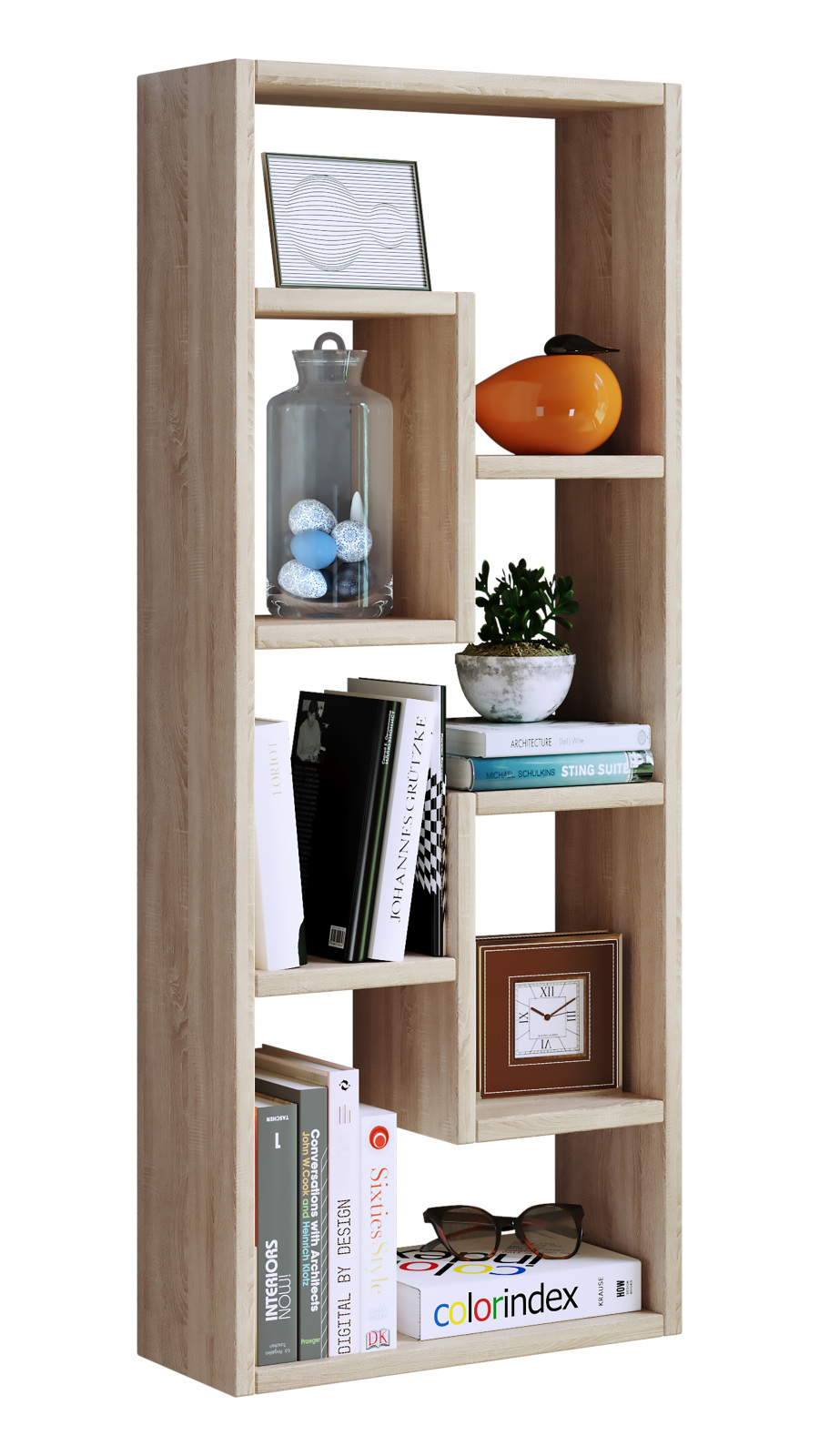Standregal VILO - Honig-Eiche - 36 cm breit