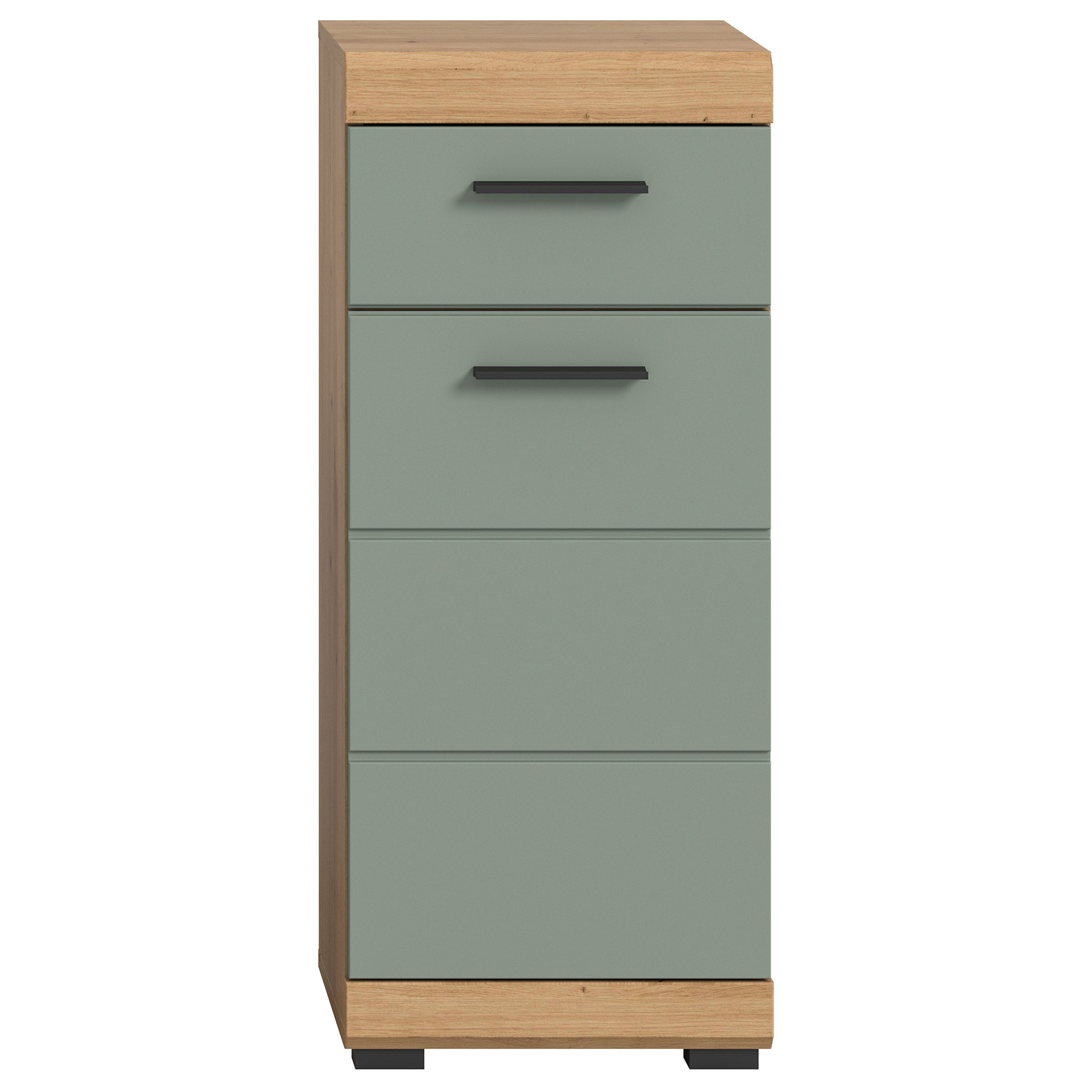 Standschrank SCOUT - Salbei - Artisan Eiche - 37 cm