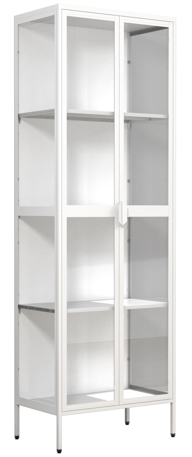 Standvitrine FLOKAS XXL - weiß - 60x180 cm