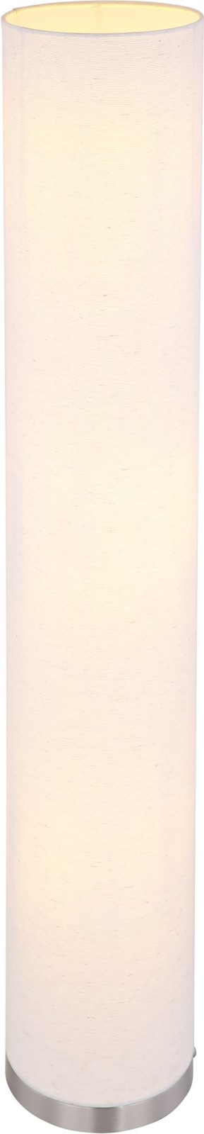 Stehlampe - Leinen - Nickel-matt - Fußtrittschalter