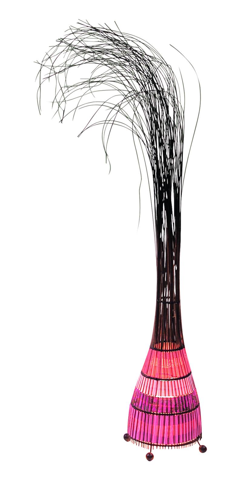 Stehlampe - pink-schwarz - 105 cm hoch