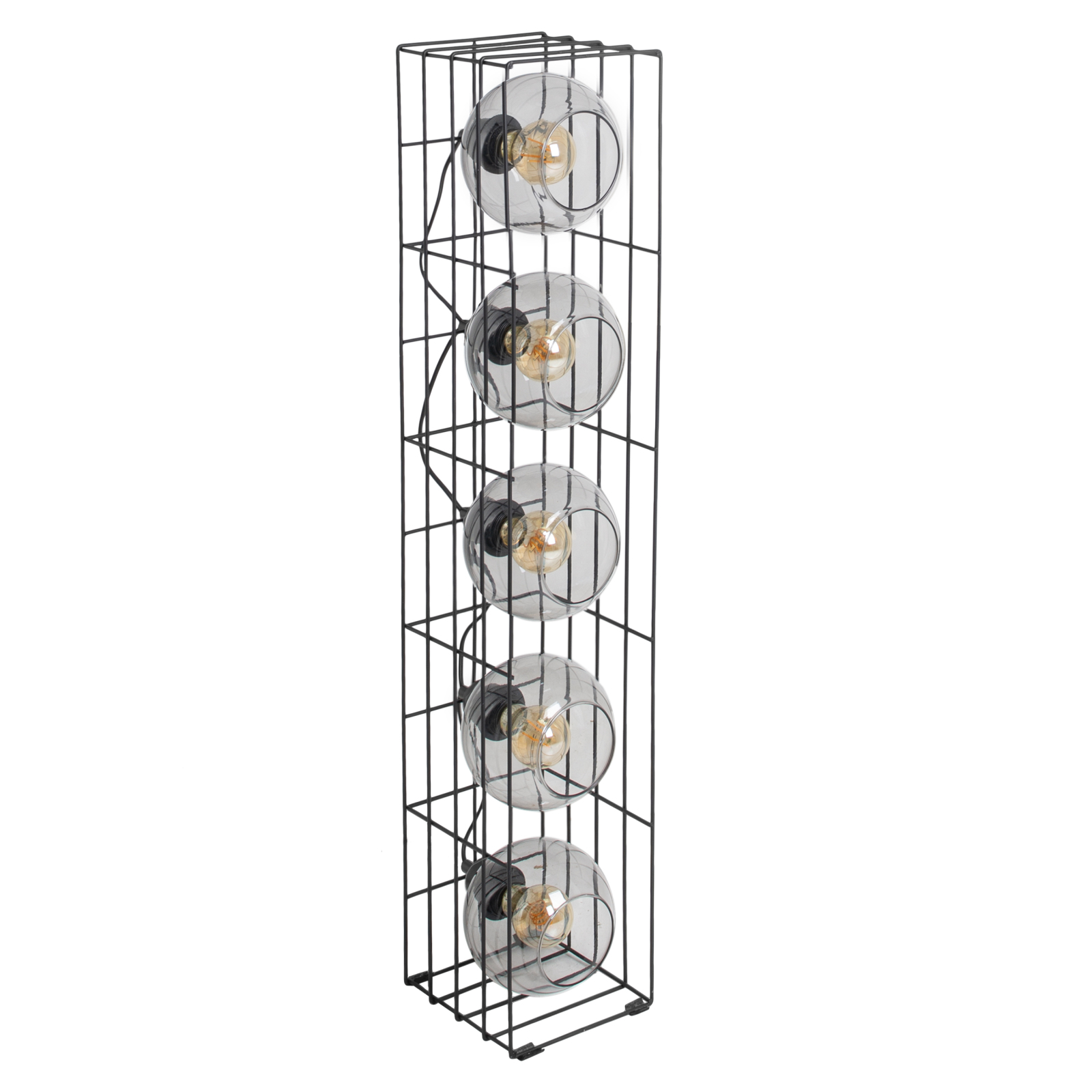Stehleuchte CESTA -  schwarz - Glas - 95 cm