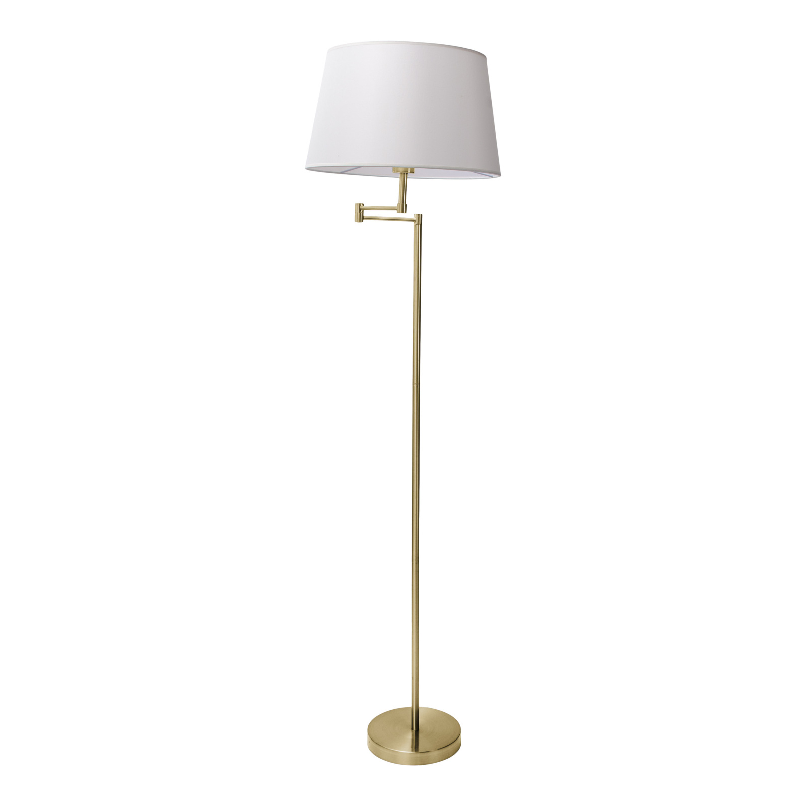 Stehleuchte - messingfarben-beige - 158 cm