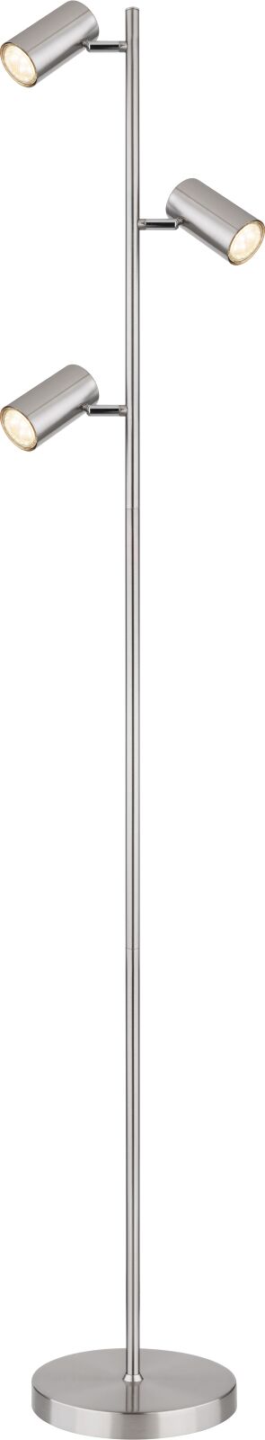Stehleuchte - Nickel matt - 154 cm hoch