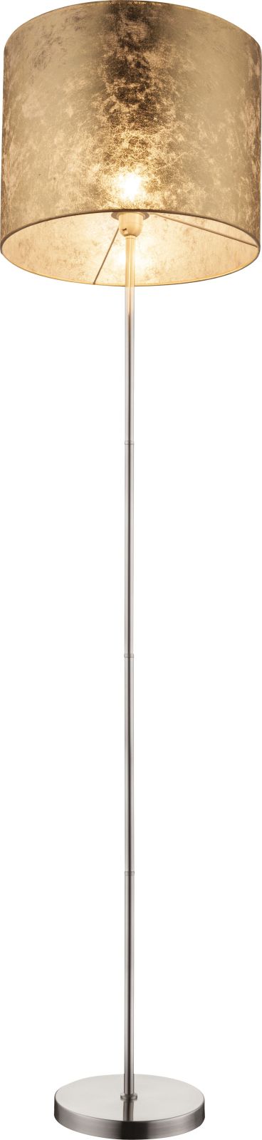 Stehleuchte - Nickel matt - gold - 160 cm hoch