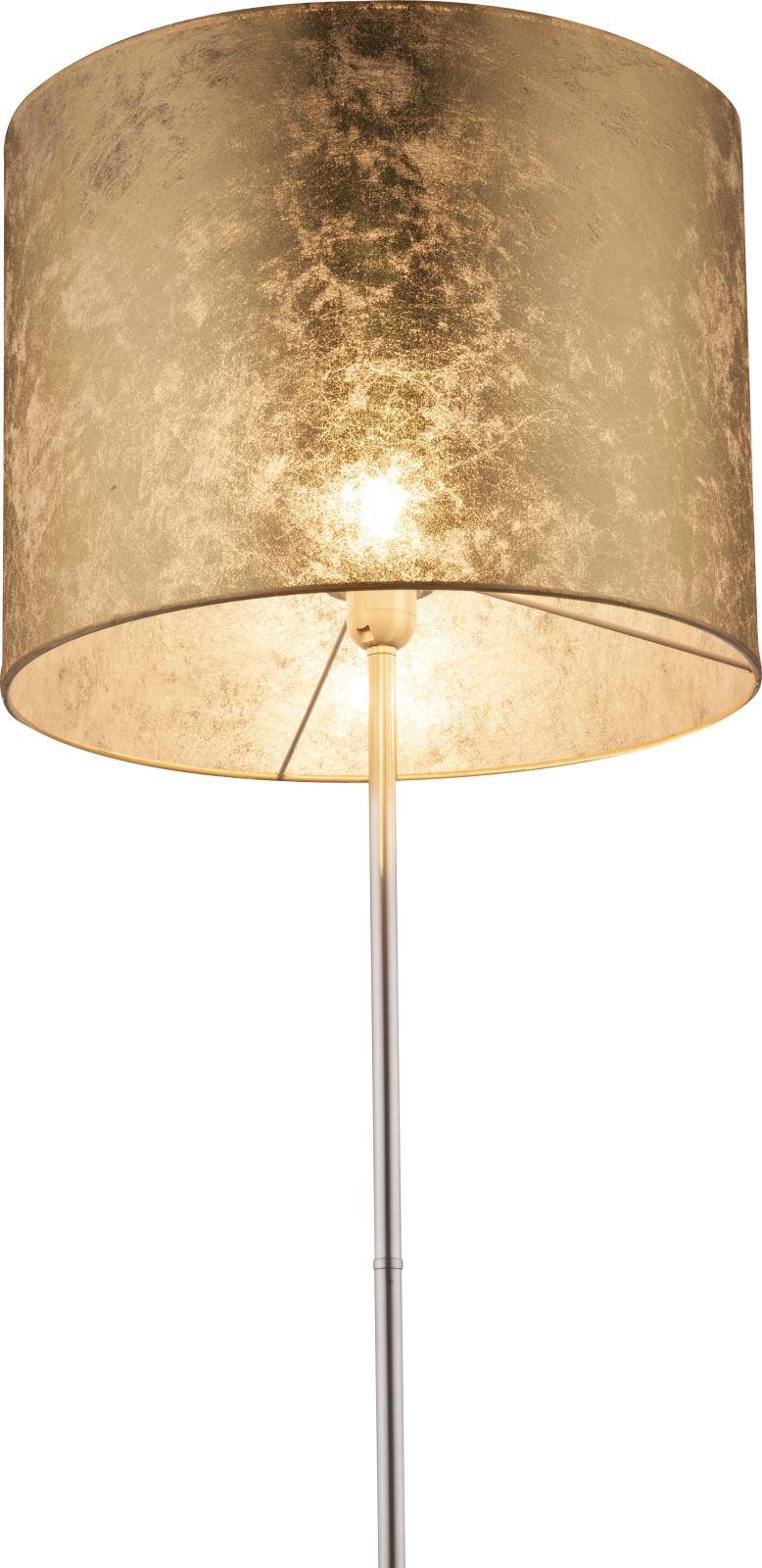 Stehleuchte - Nickel matt - gold - 160 cm hoch