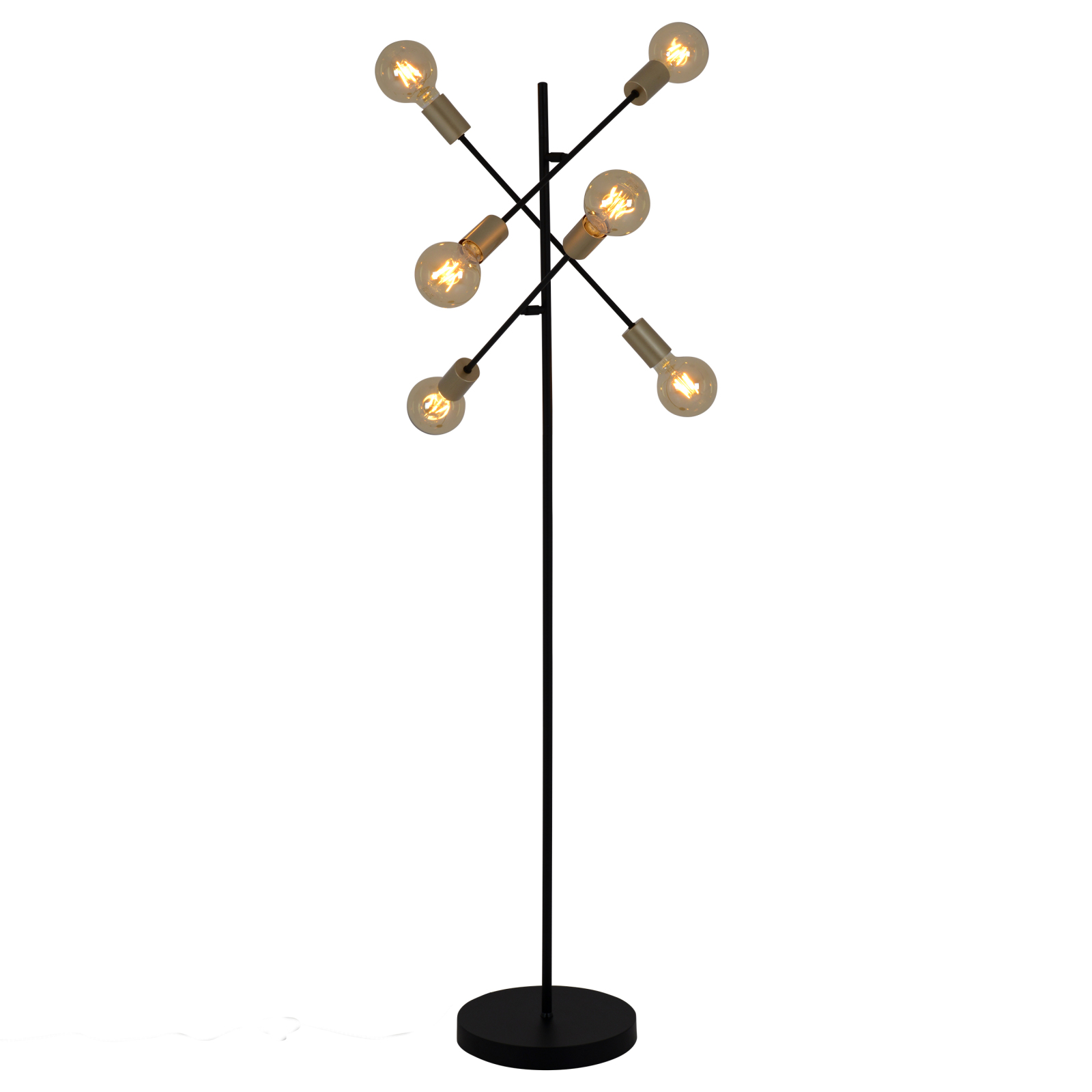 Stehleuchte - schwarz - 150 cm