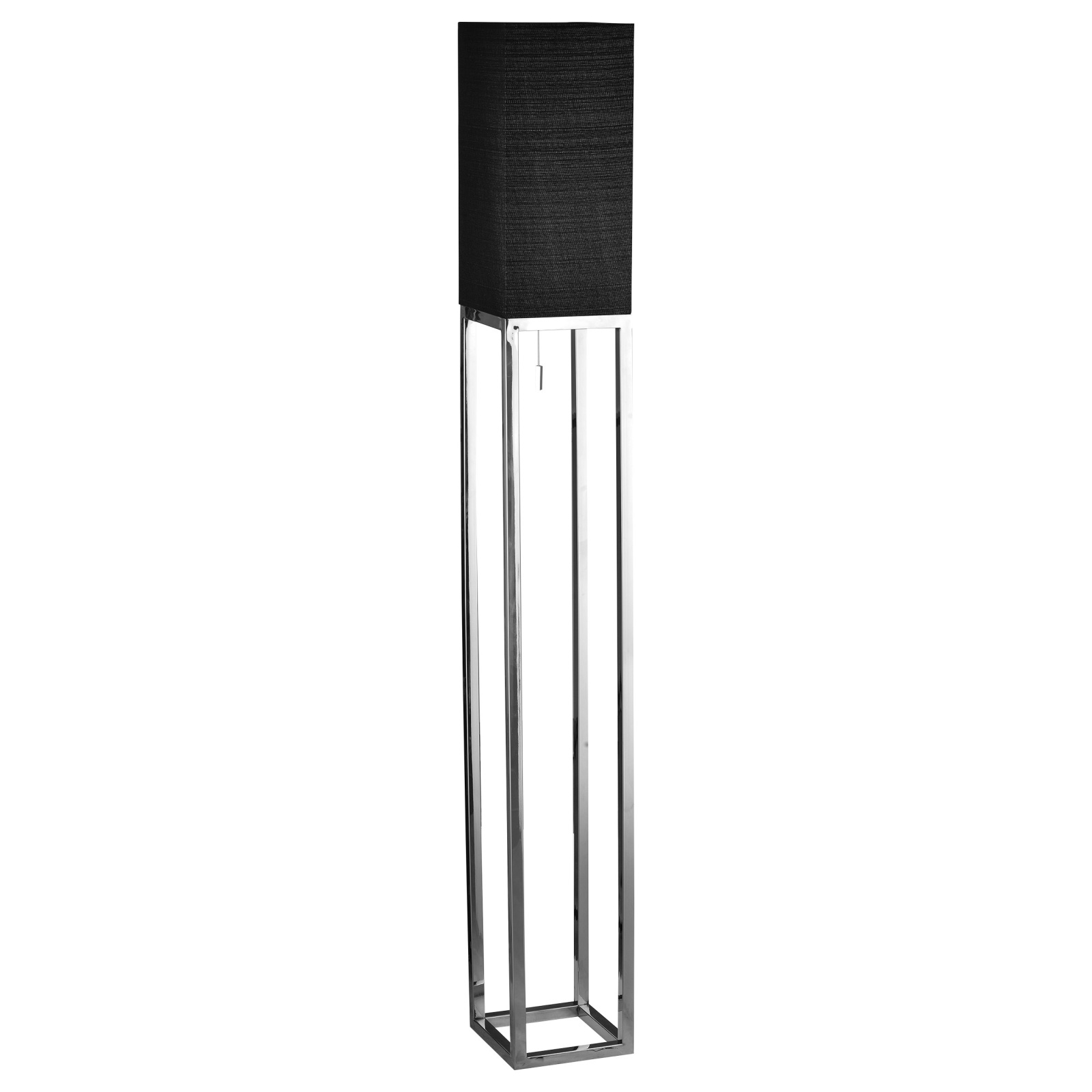 Stehleuchte - schwarz-silberfarben - 150,5 cm