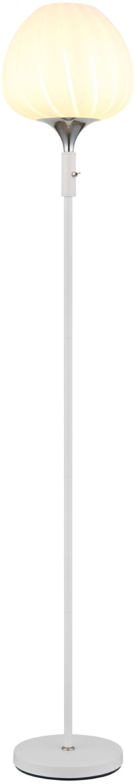 Stehleuchte - weiß matt - opal satiniert - 165 cm