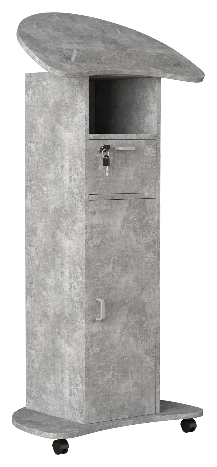 Stehpult REDOLA L - Beton - 110 cm hoch