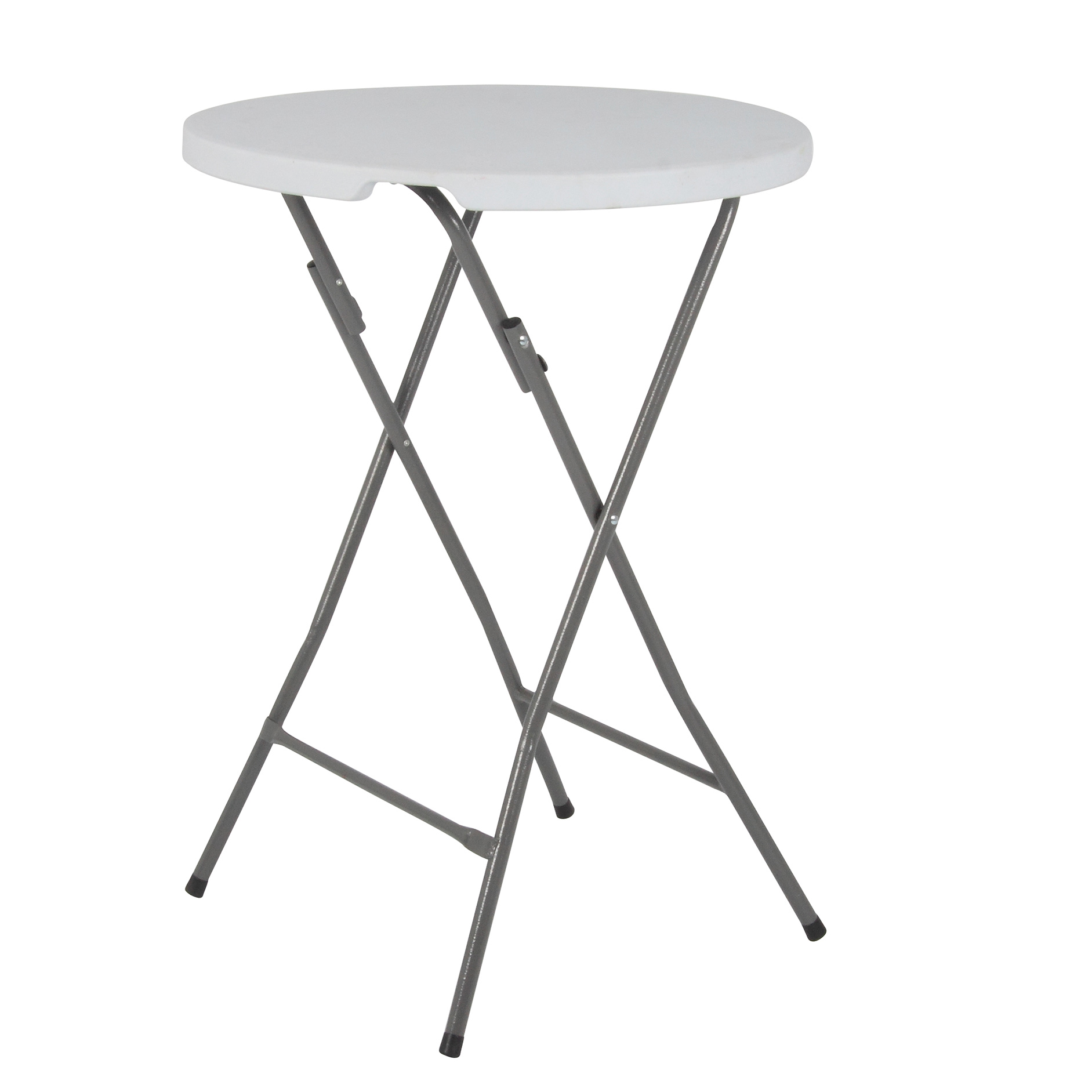 Stehtisch - weiß-grau - klappbar - 110 cm