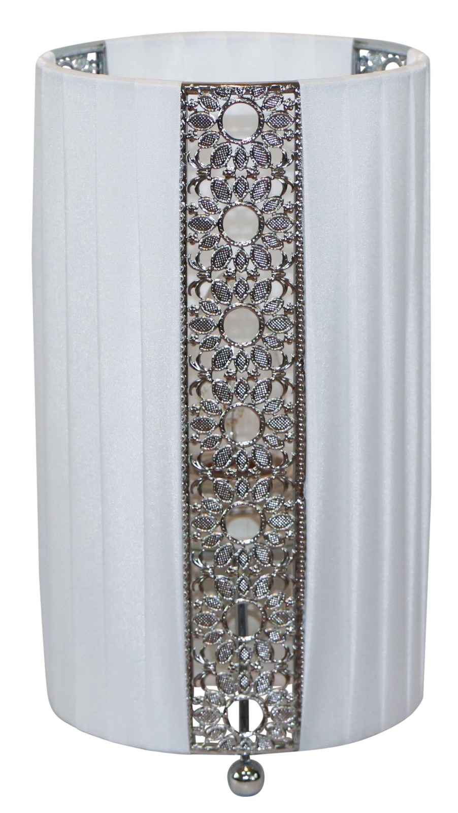 Stoff-Tischlampe ETERNITY - weiß - dimmbar