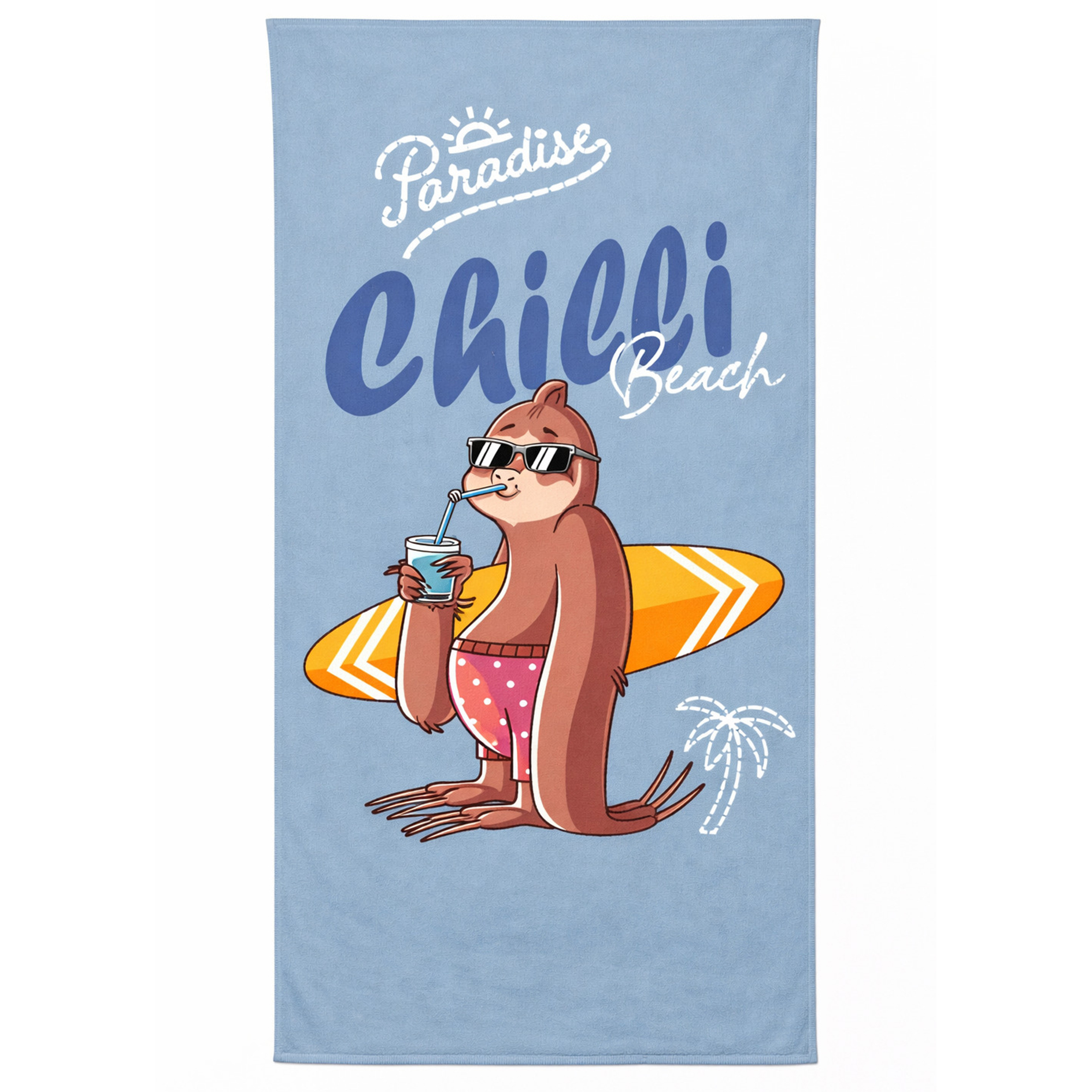 Strandtuch CHILLI - blau - 80x160 cm