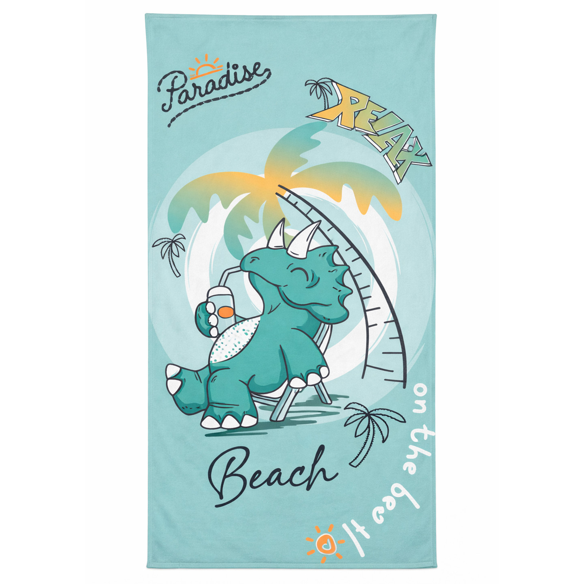 Strandtuch PARADISE BEACH - grün - 80x160 cm