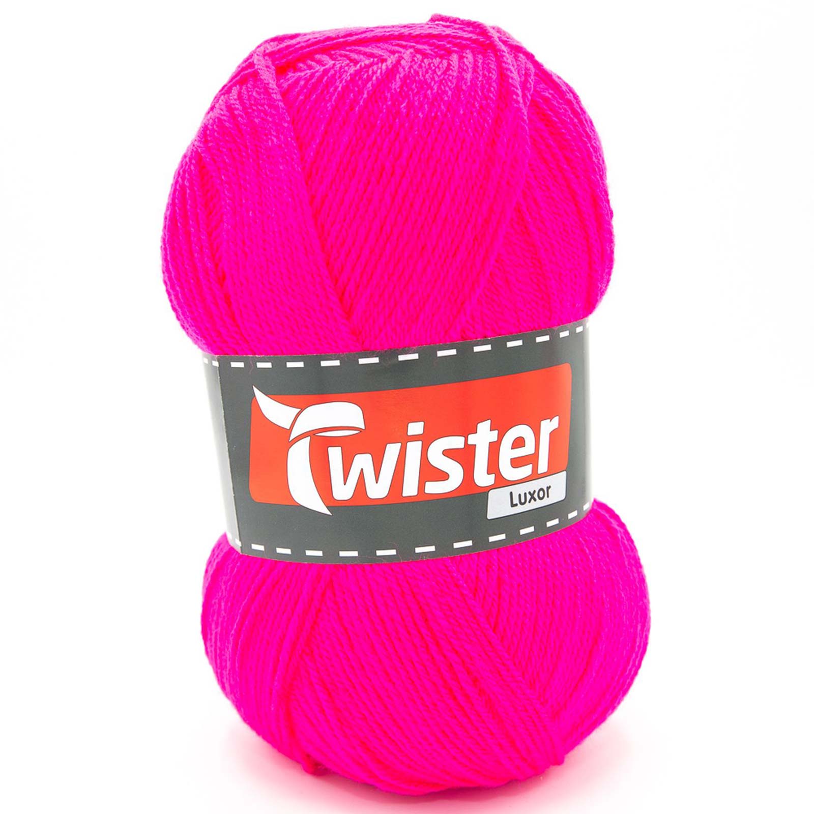 Strickgarn TWISTER LUXOR UNI - neonpink - 150g