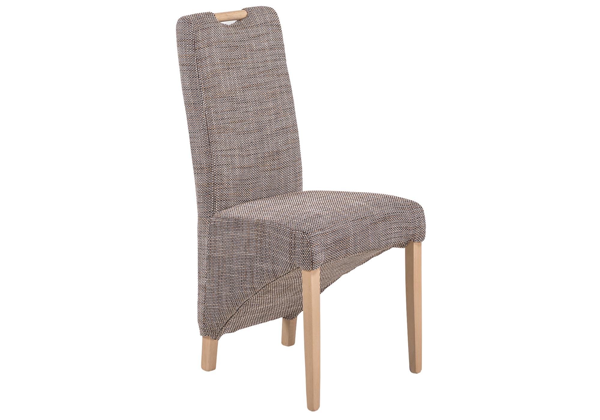 Stuhl - beige-braun - Eiche massiv