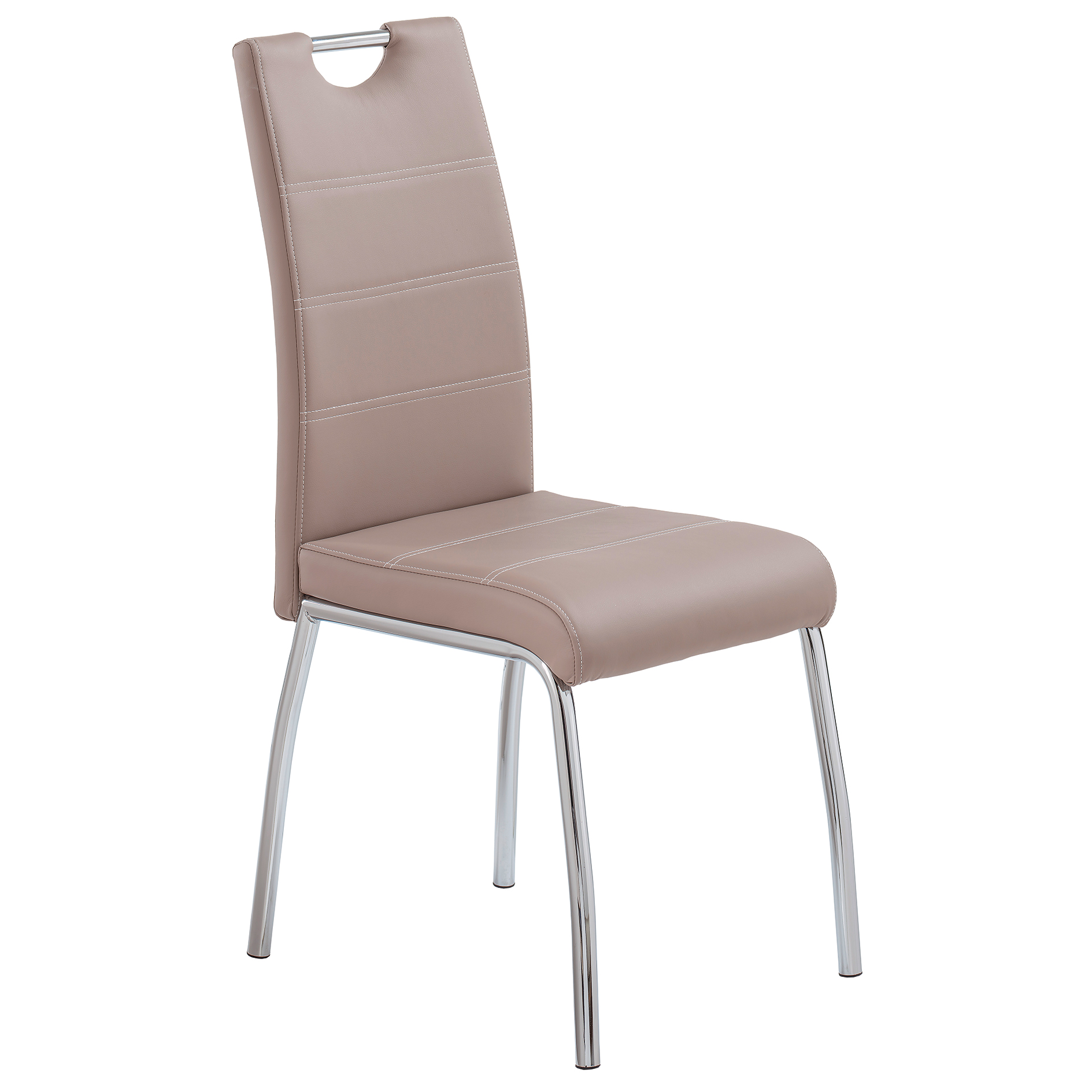 Stuhl - cappuccino - Lederoptik