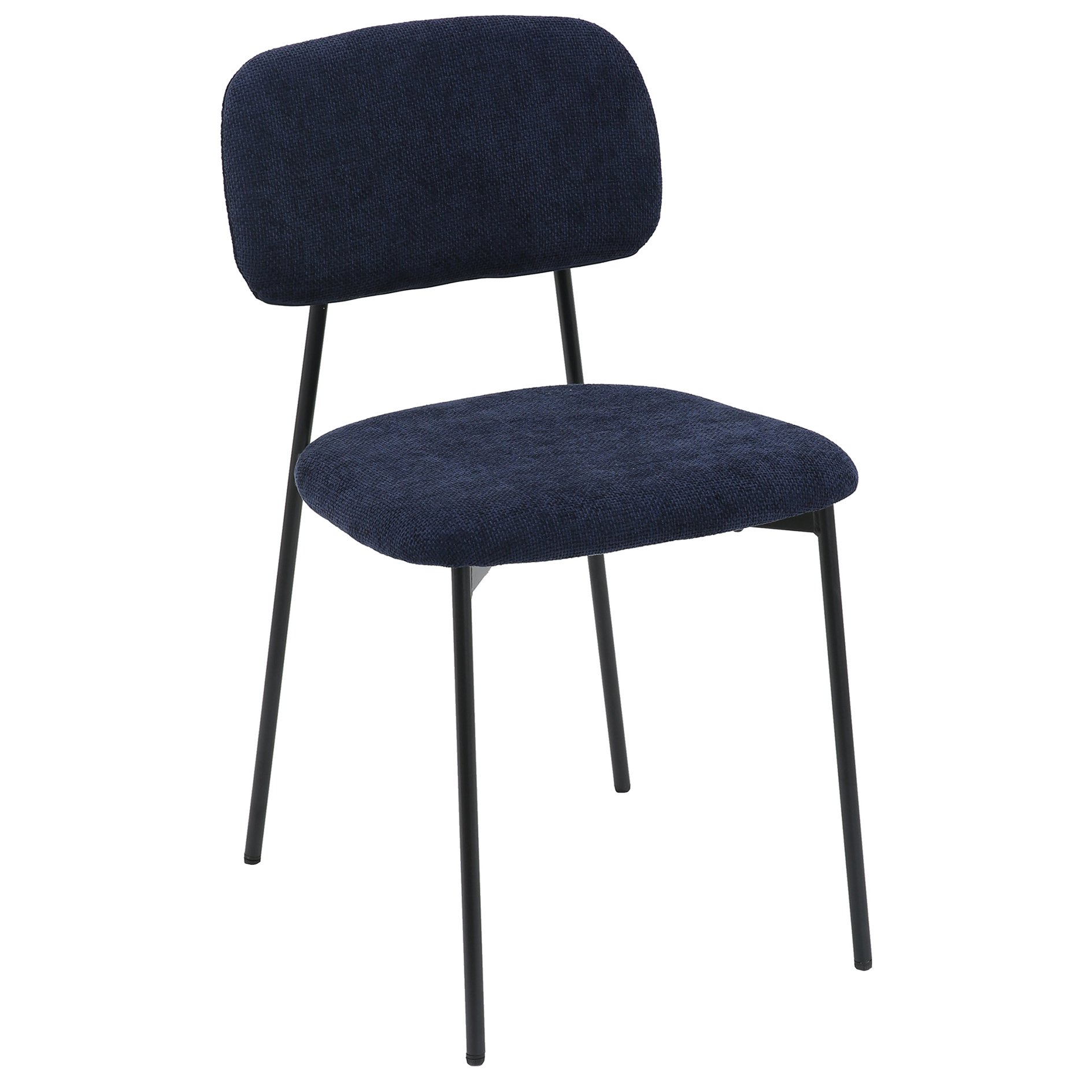 Stuhl - dunkelblau-schwarz - Webstoff