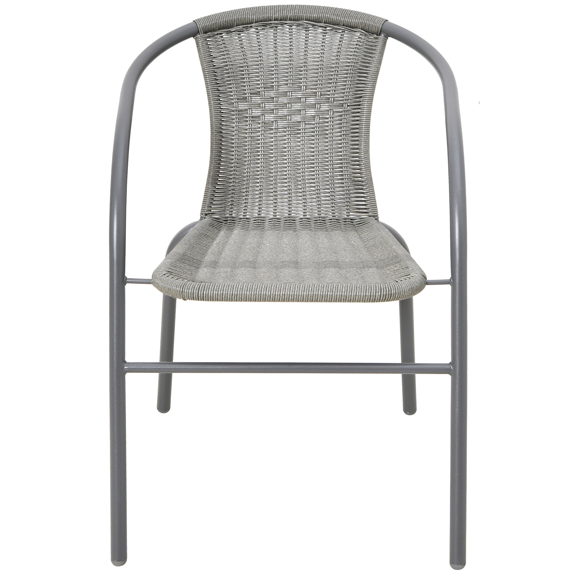 Stuhl - grau - Polyrattan