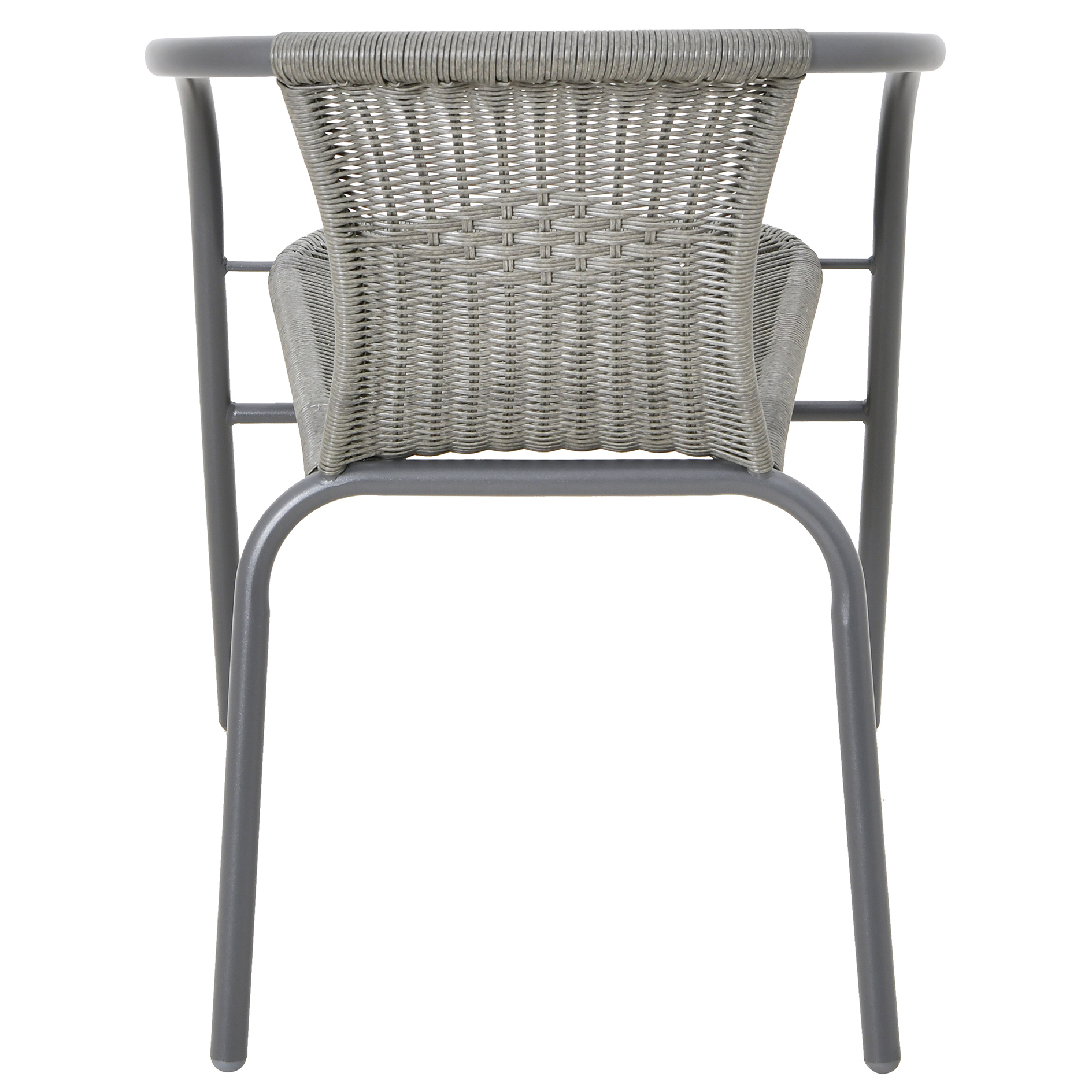 Stuhl - grau - Polyrattan