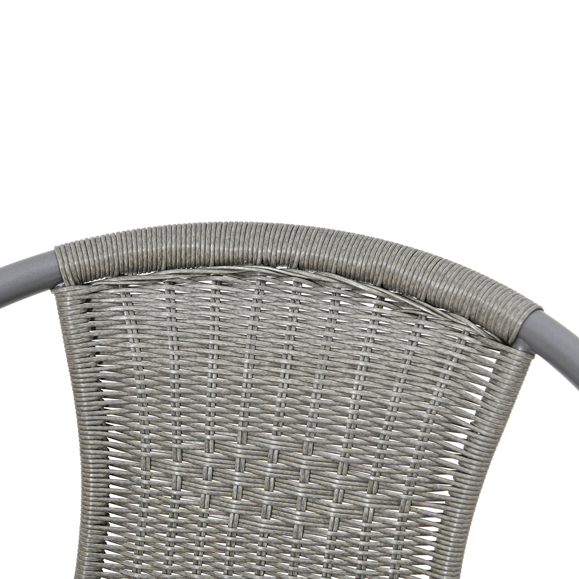 Stuhl - grau - Polyrattan