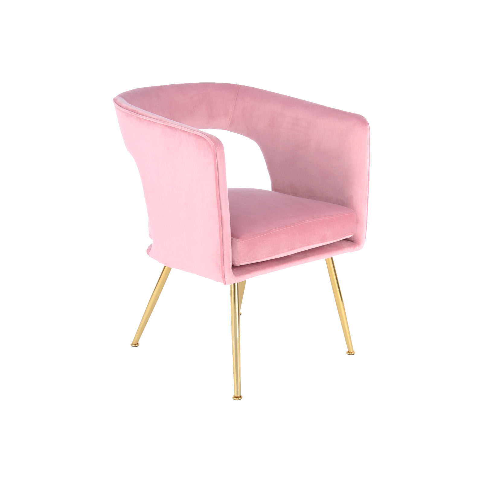 Stuhl JOLENE 125 - rosa-gold - samtweich