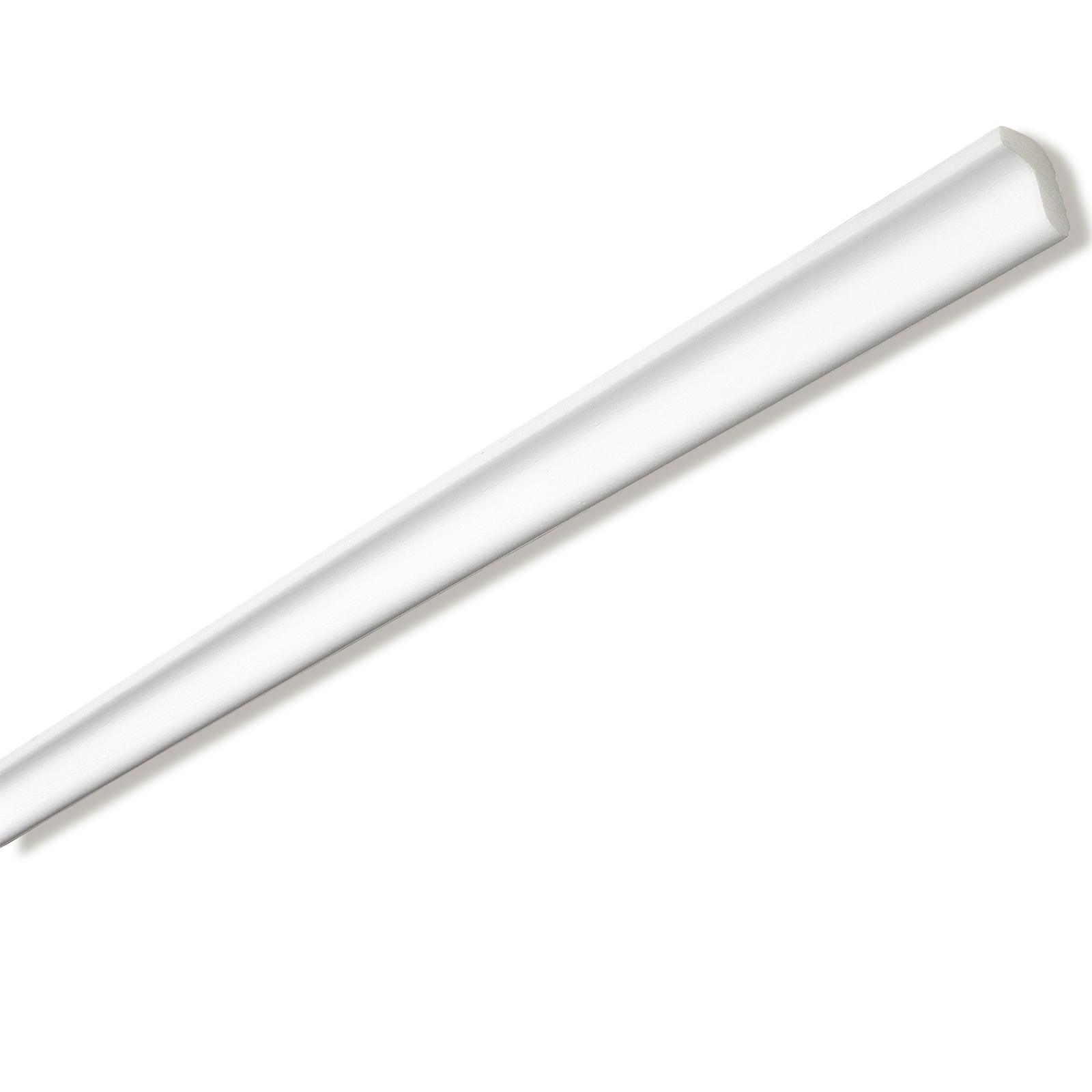Styropor-Zierleiste L 25 - weiß - 200 cm