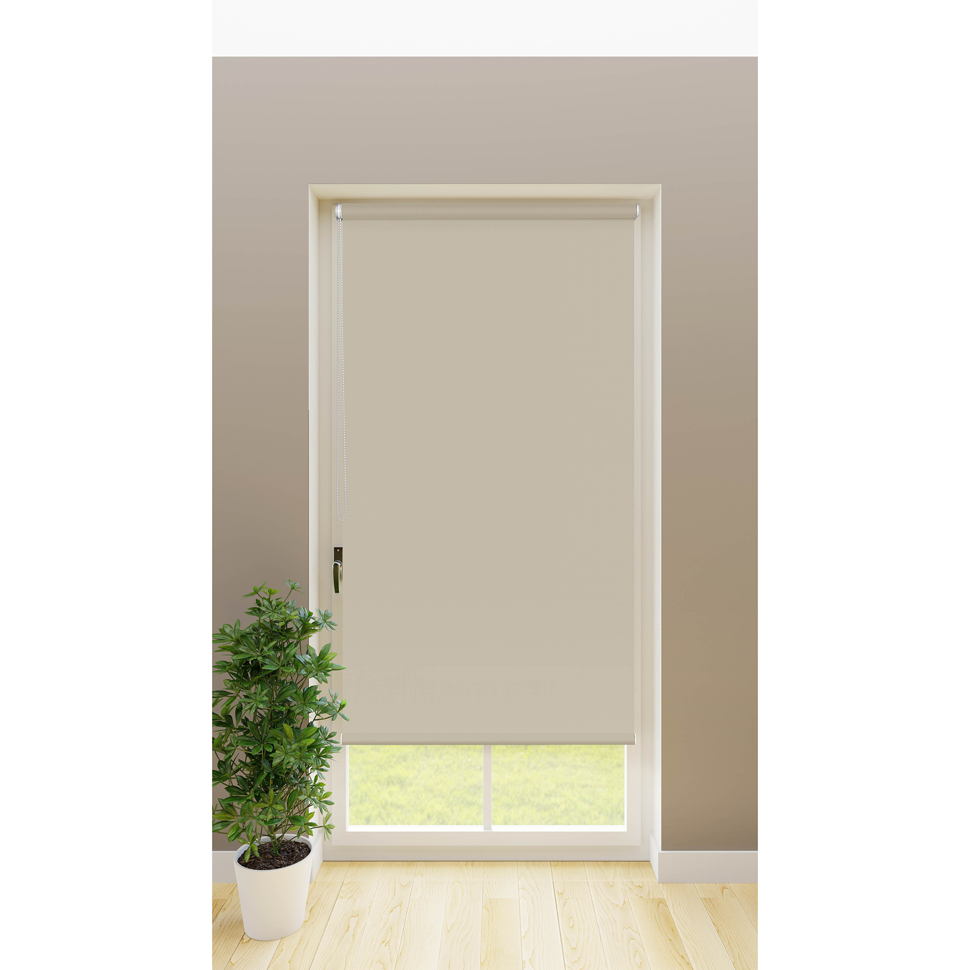 Tageslichtrollo - kitt - 50x150 cm