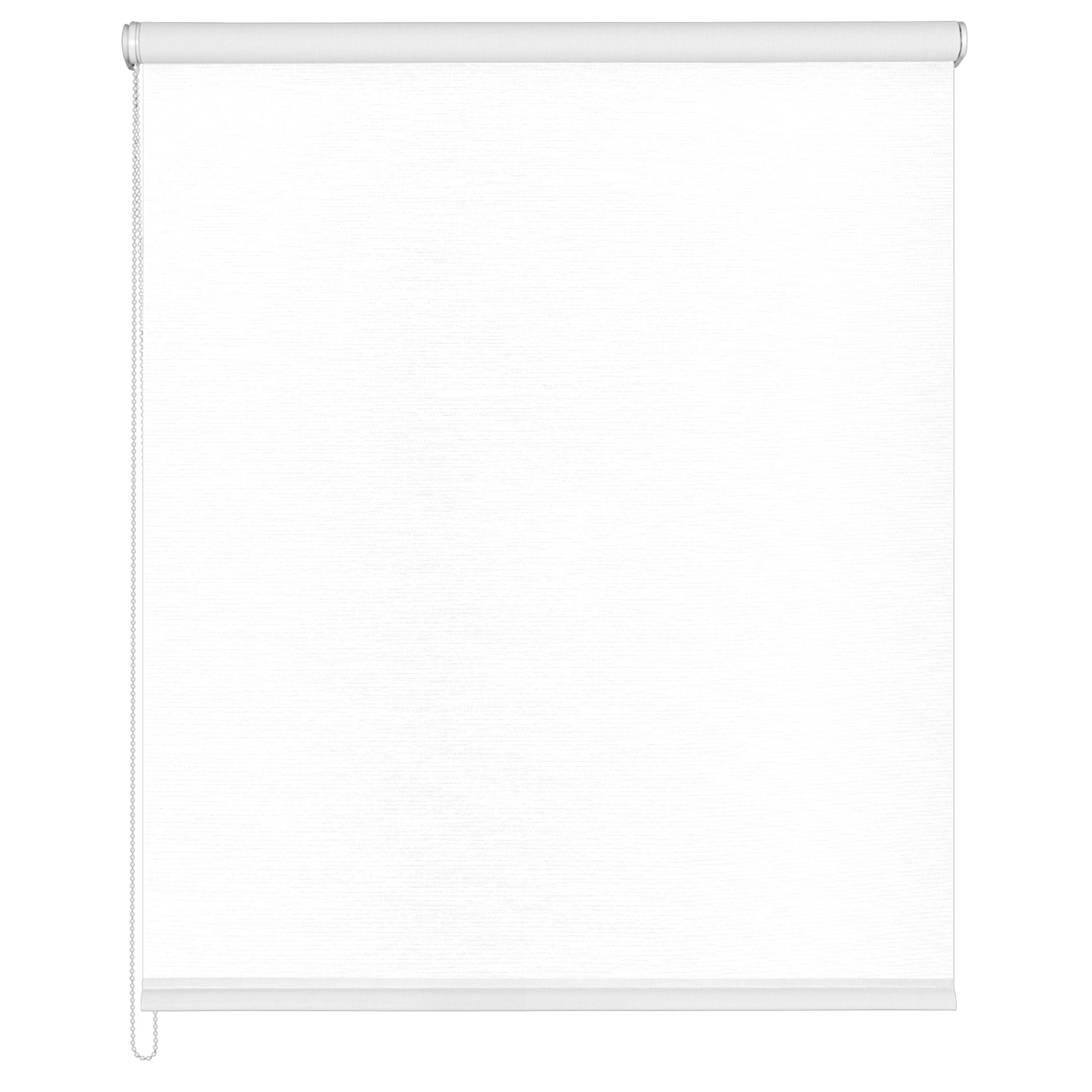 Tageslichtrollo - weiß - Leinenoptik - 120x160 cm
