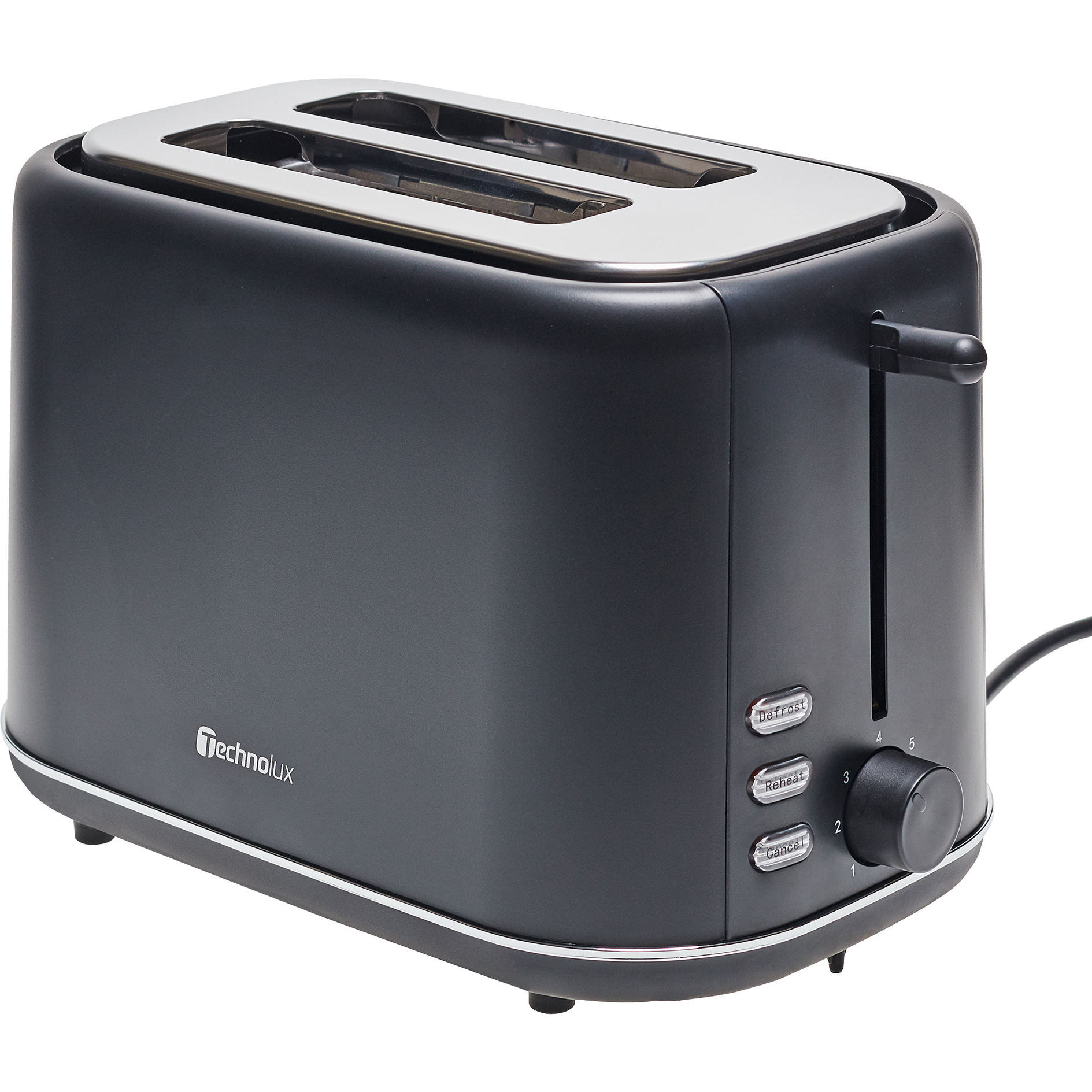 TECHNOLUX 2-Scheiben-Toaster 29054 - schwarz matt - 7 Bräunungsstufen