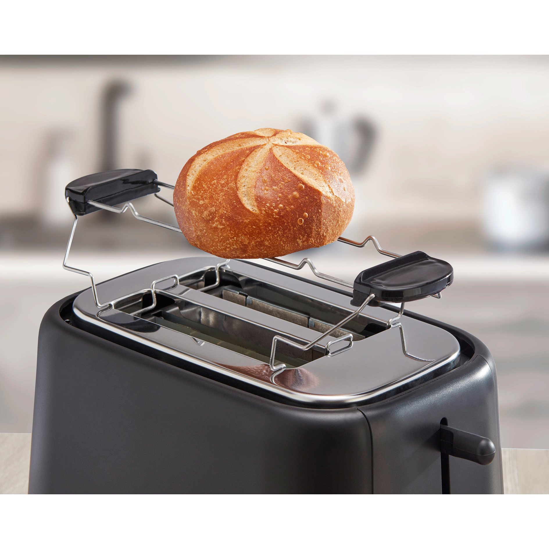 TECHNOLUX 2-Scheiben-Toaster 29054 - schwarz matt - 7 Bräunungsstufen