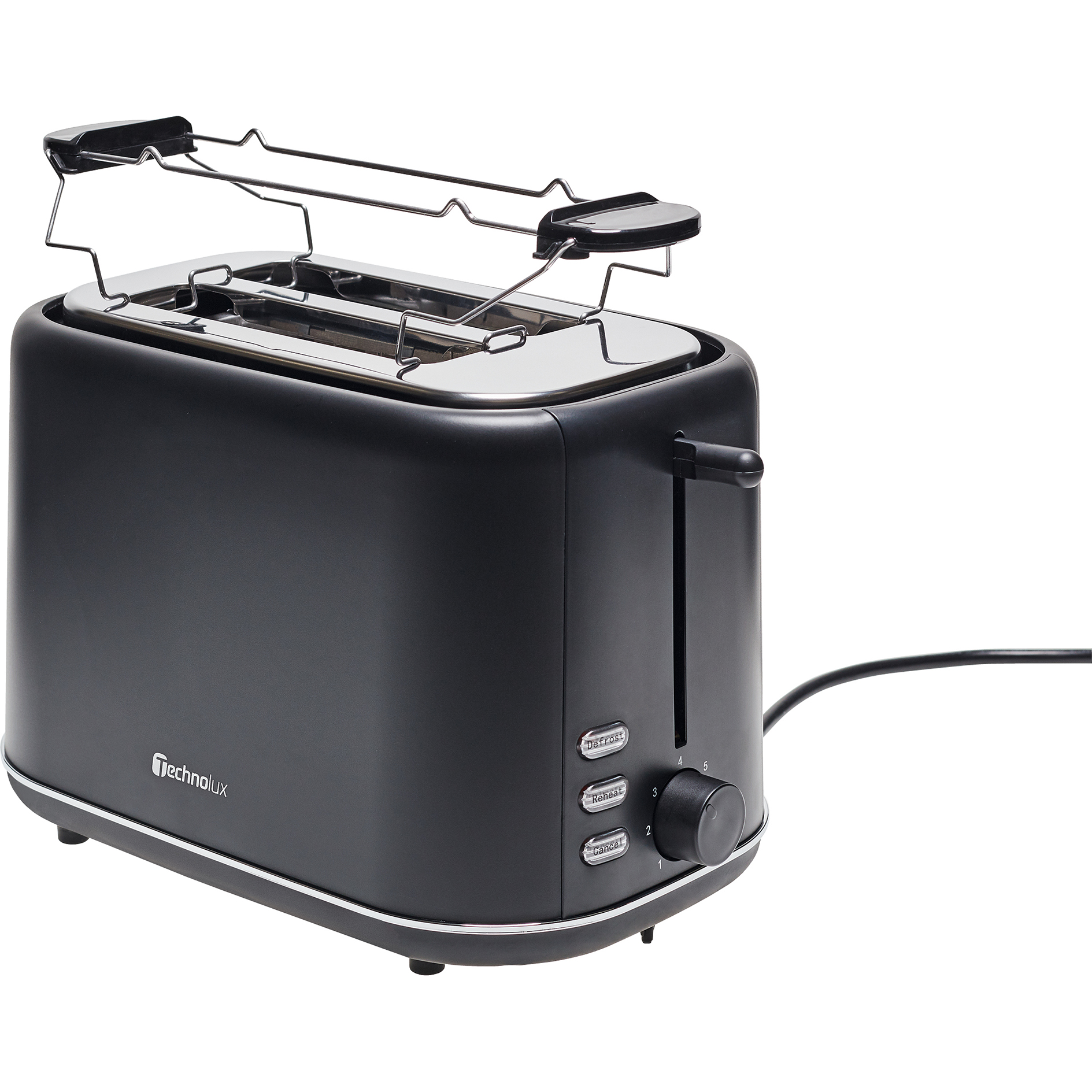TECHNOLUX 2-Scheiben-Toaster 29054 - schwarz matt - 7 Bräunungsstufen