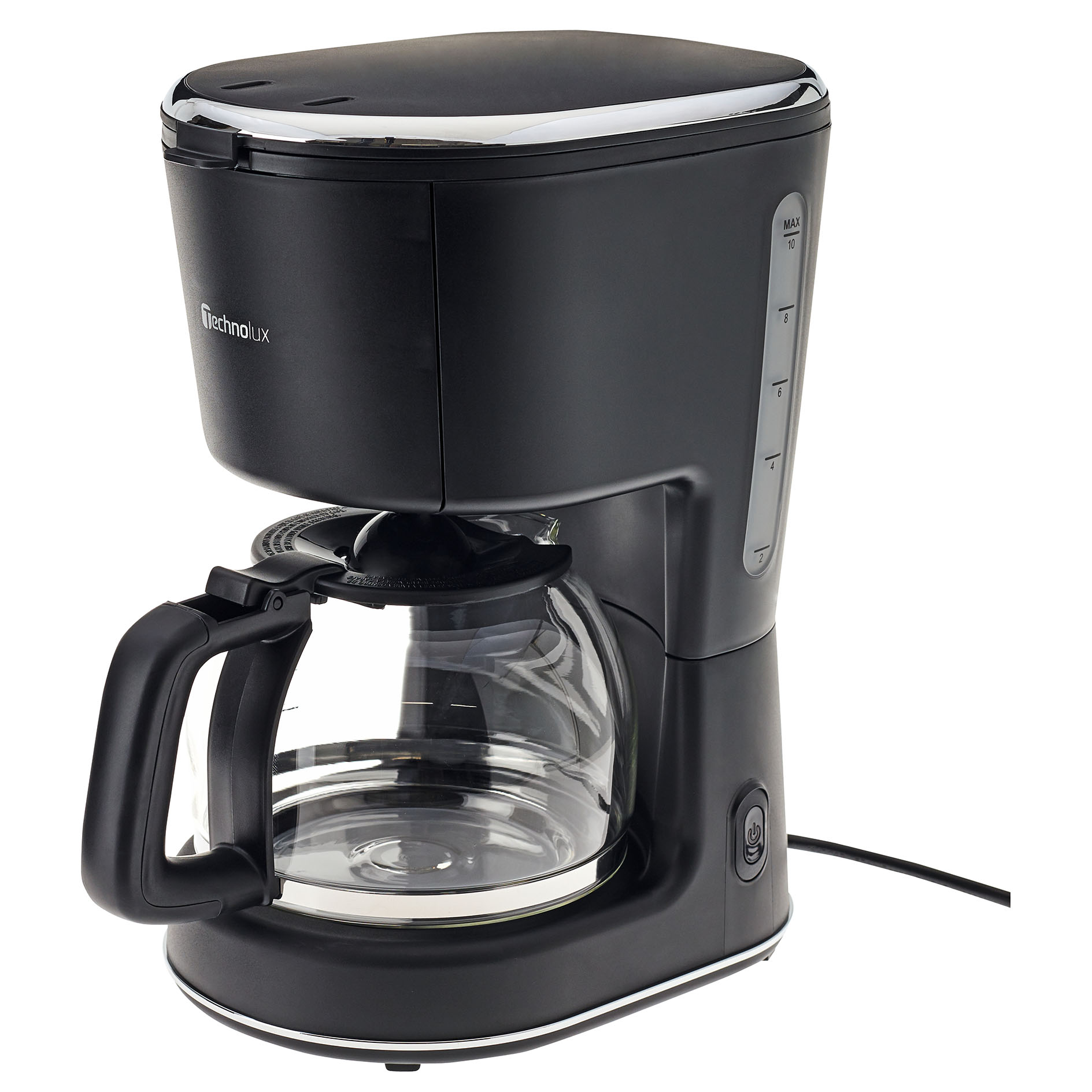 TECHNOLUX Kaffeemaschine - schwarz matt - 1,25 Liter
