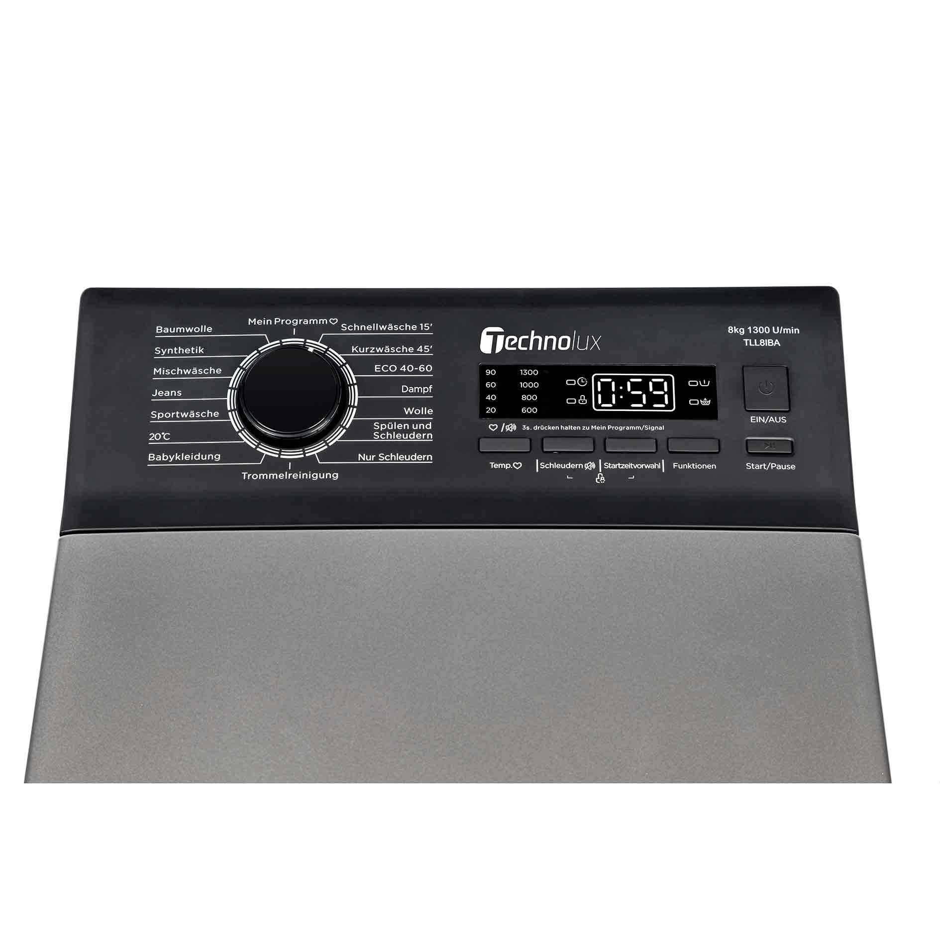 TECHNOLUX Toplader-Waschmaschine TLL8IBA - 8 kg - A