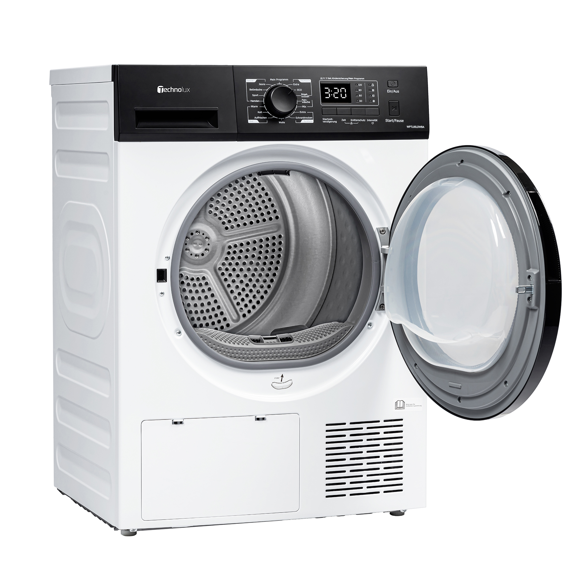 TECHNOLUX Wärmepumpentrockner WPTL8SLDWBA - 8 kg - E
