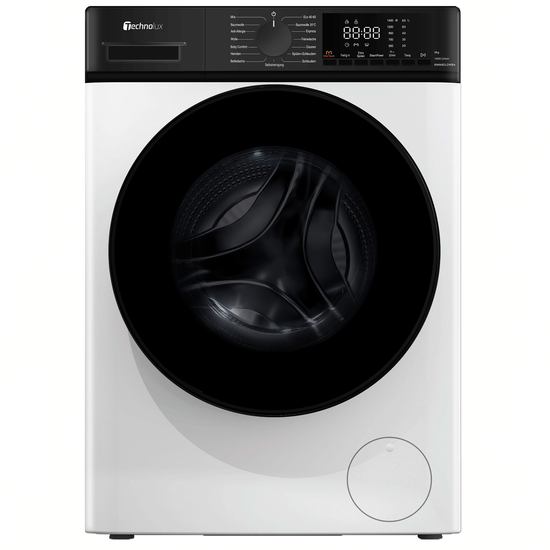TECHNOLUX Waschmaschine WMM8DLDWBA - weiß - Dampffunktion - A
