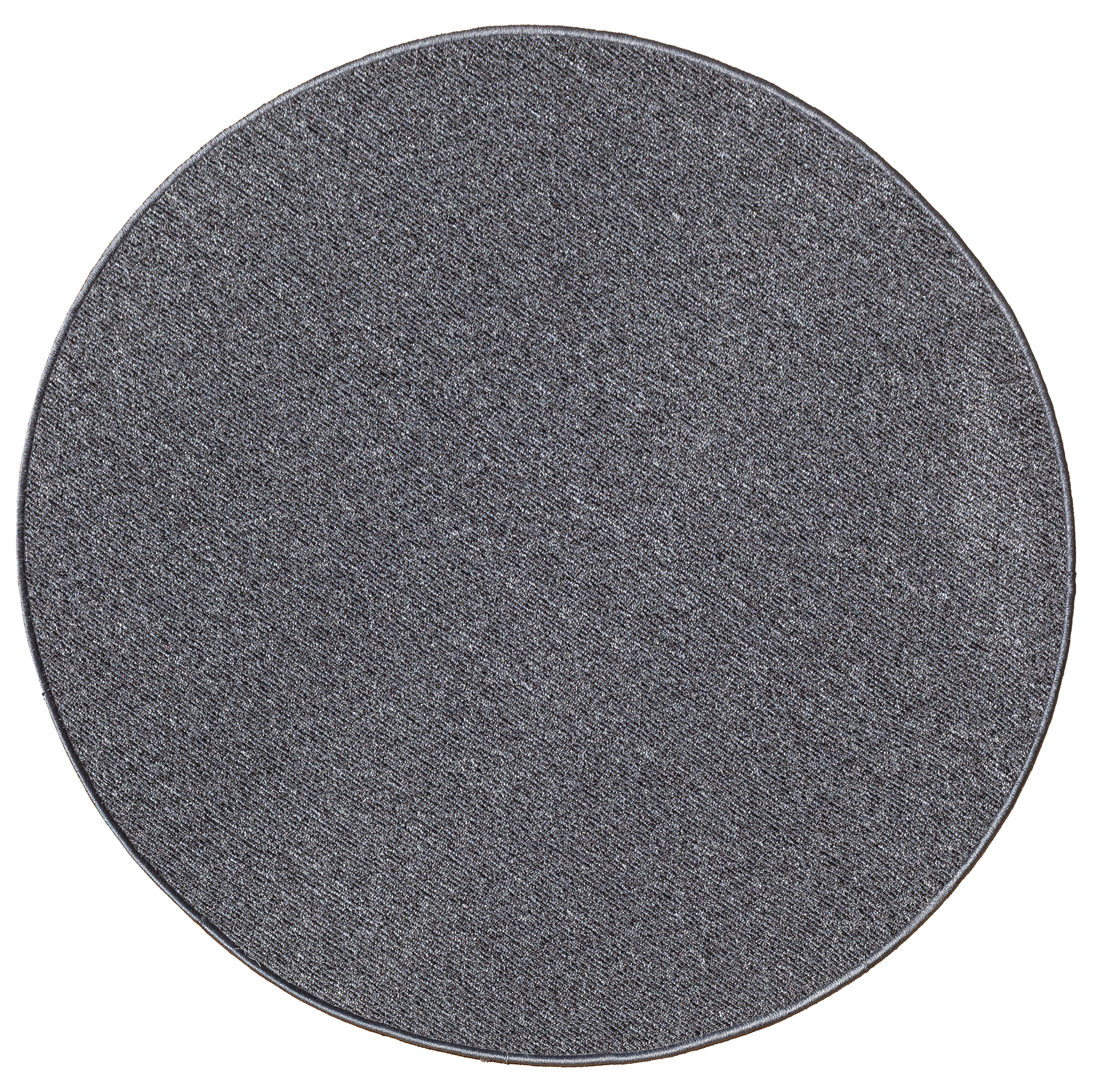 Teppich - anthrazit - rund - 80 cm
