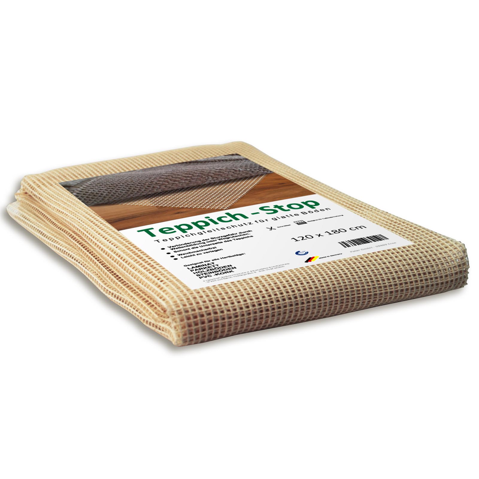 Teppich Antirutschmatte NATUR STOP PLUS - beige - 60x120 cm