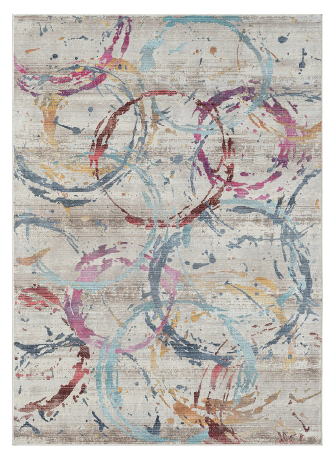 Teppich AURORA 5 - cream-blau-pink - 170x240 cm