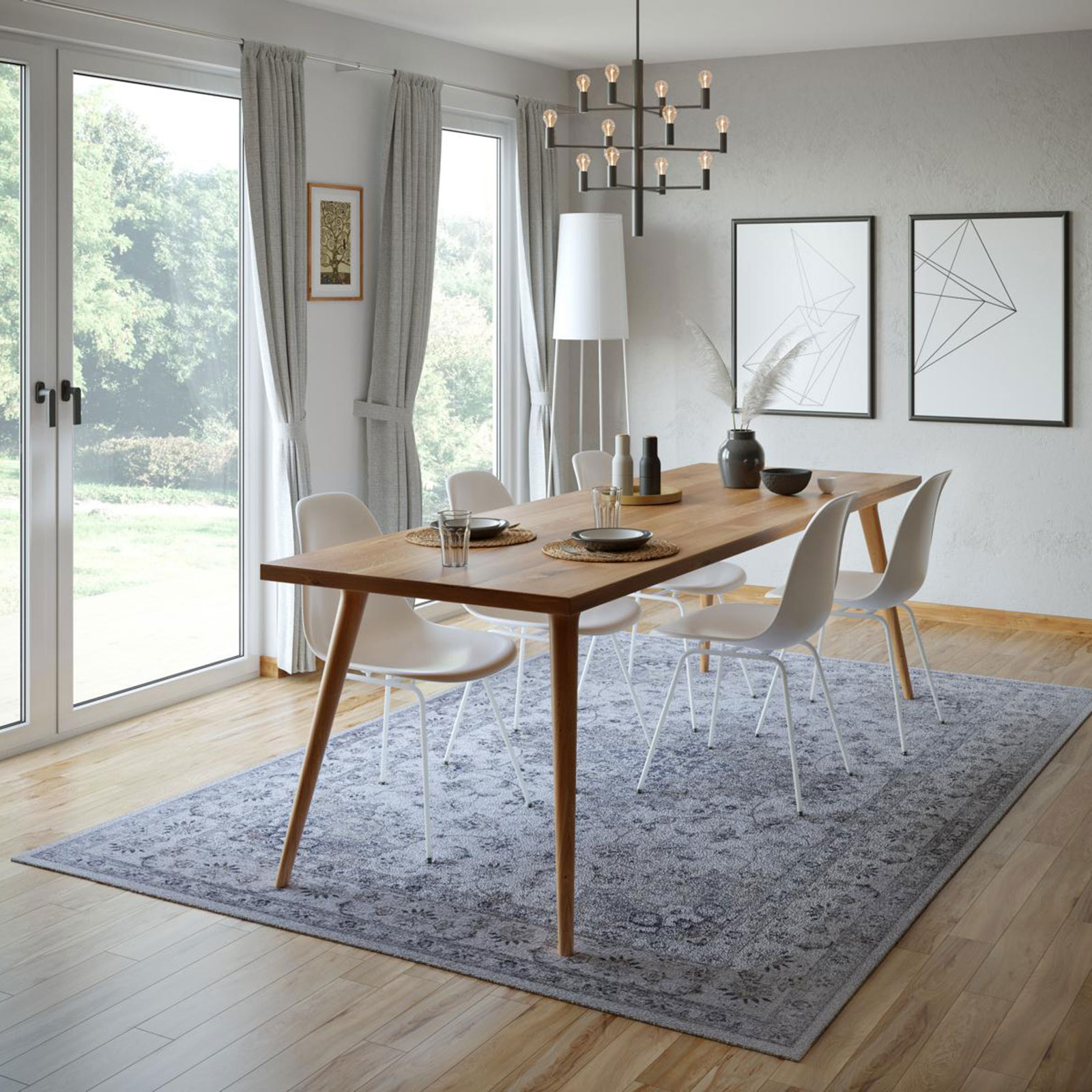 Teppich - beige - gemustert - 40x60 cm