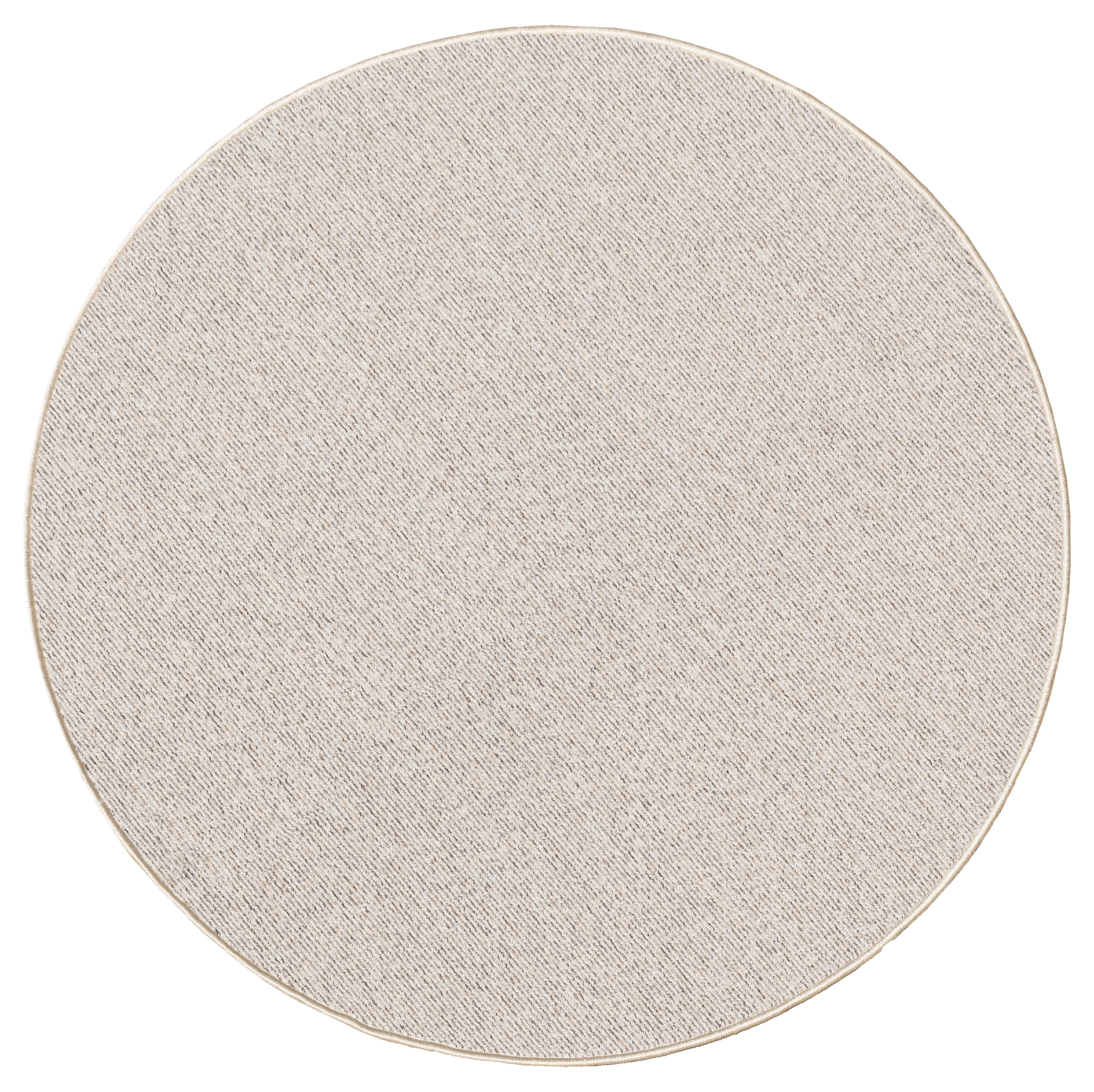 Teppich - beige - rund - 80 cm