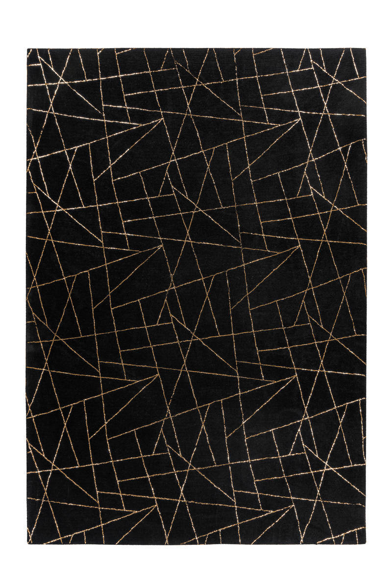 Teppich BIJOU 100 - schwarz-gold - 160x230 cm