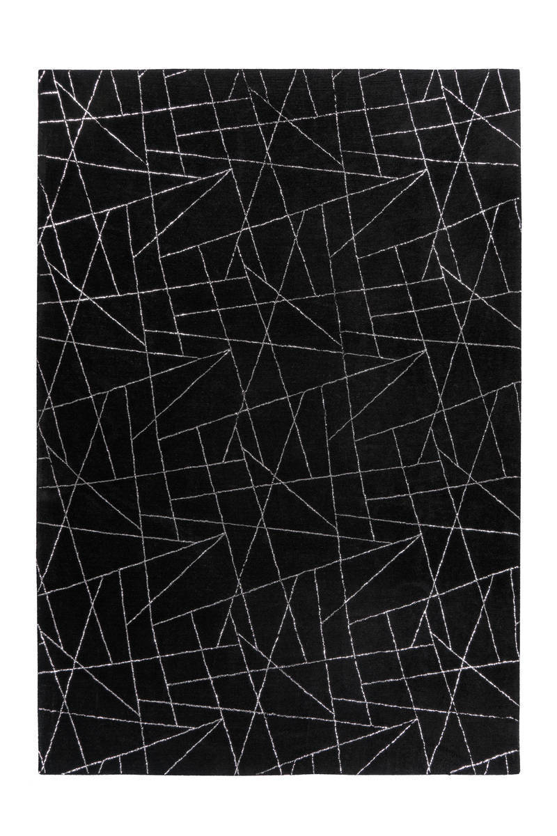Teppich BIJOU 100 - schwarz-silber - 120x170 cm