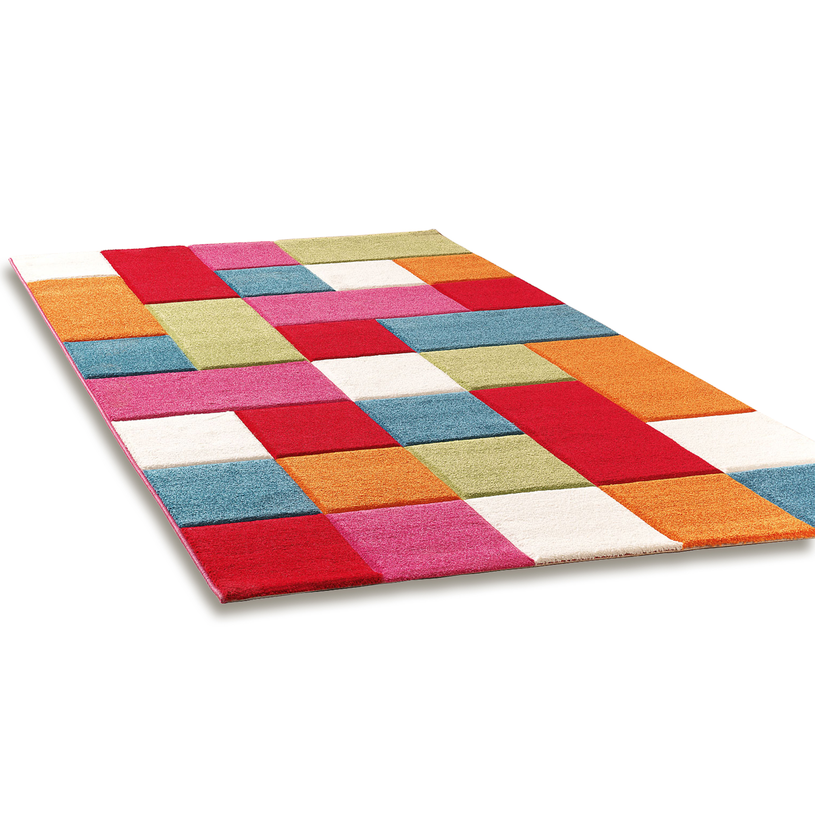 Teppich - bunt - Karomuster - 120x170 cm