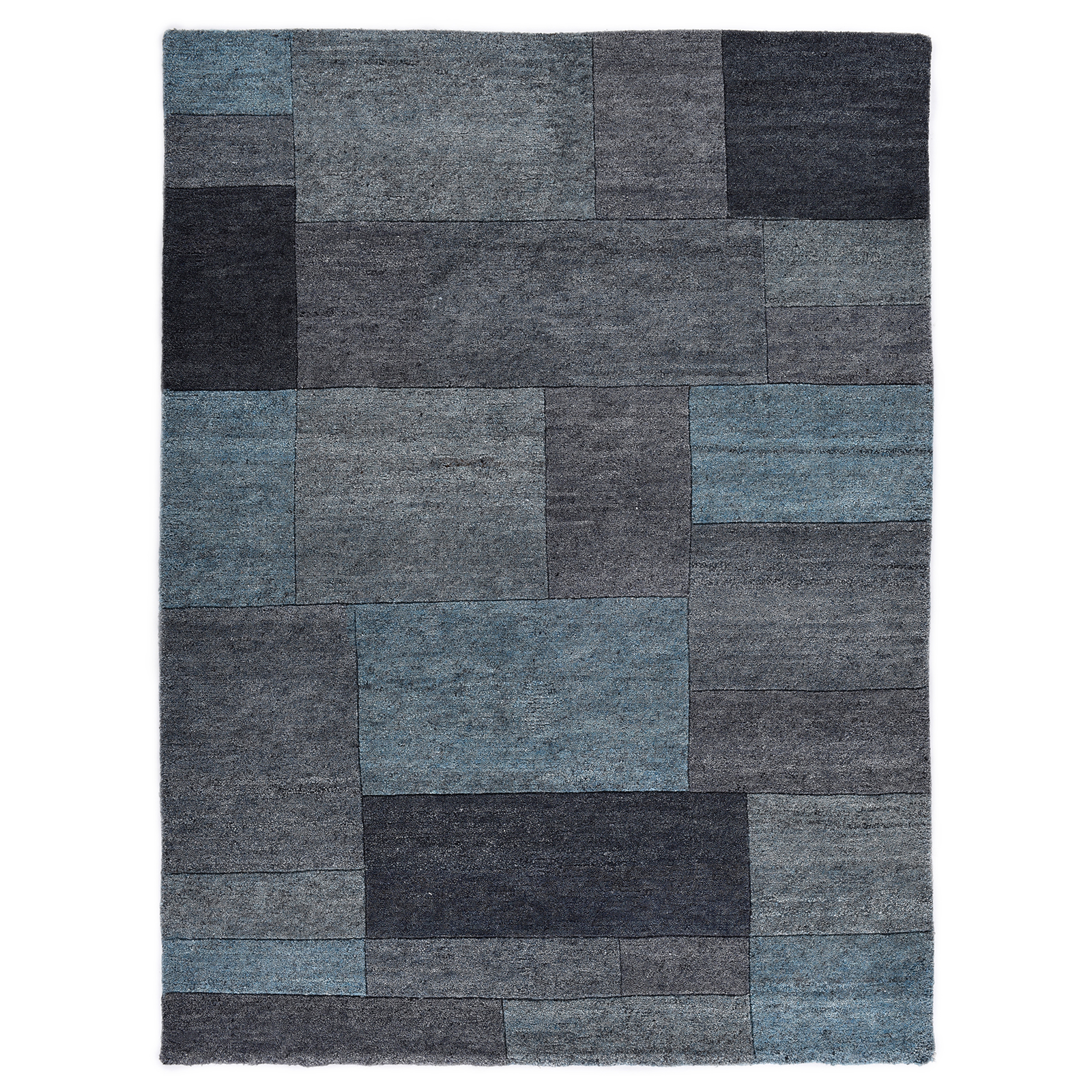 Teppich DALAS - türkis - handgeknüpft - 70x140 cm