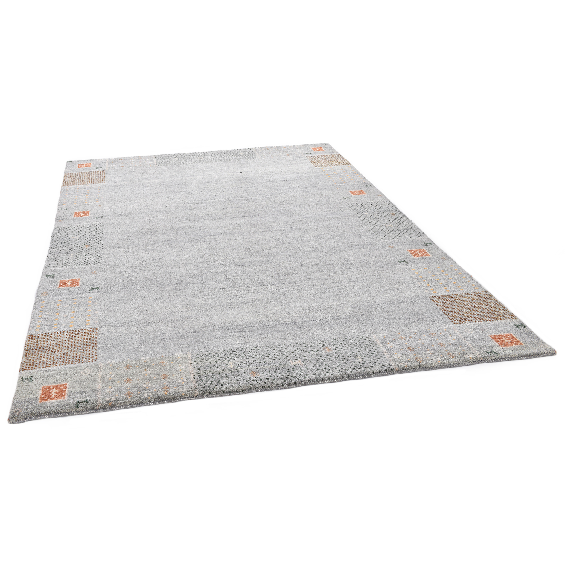Teppich DENVER - grau - Schurwolle - 120x180 cm