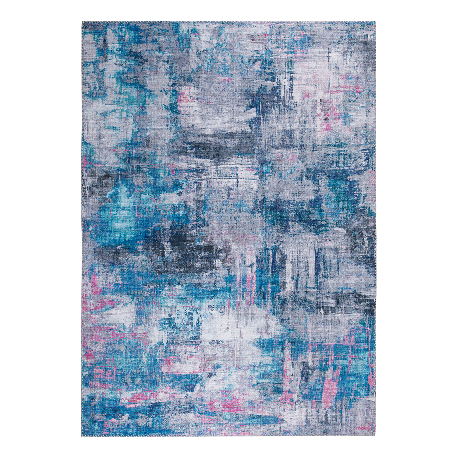 Teppich - grau-blau - Farbverlauf - 120x170 cm