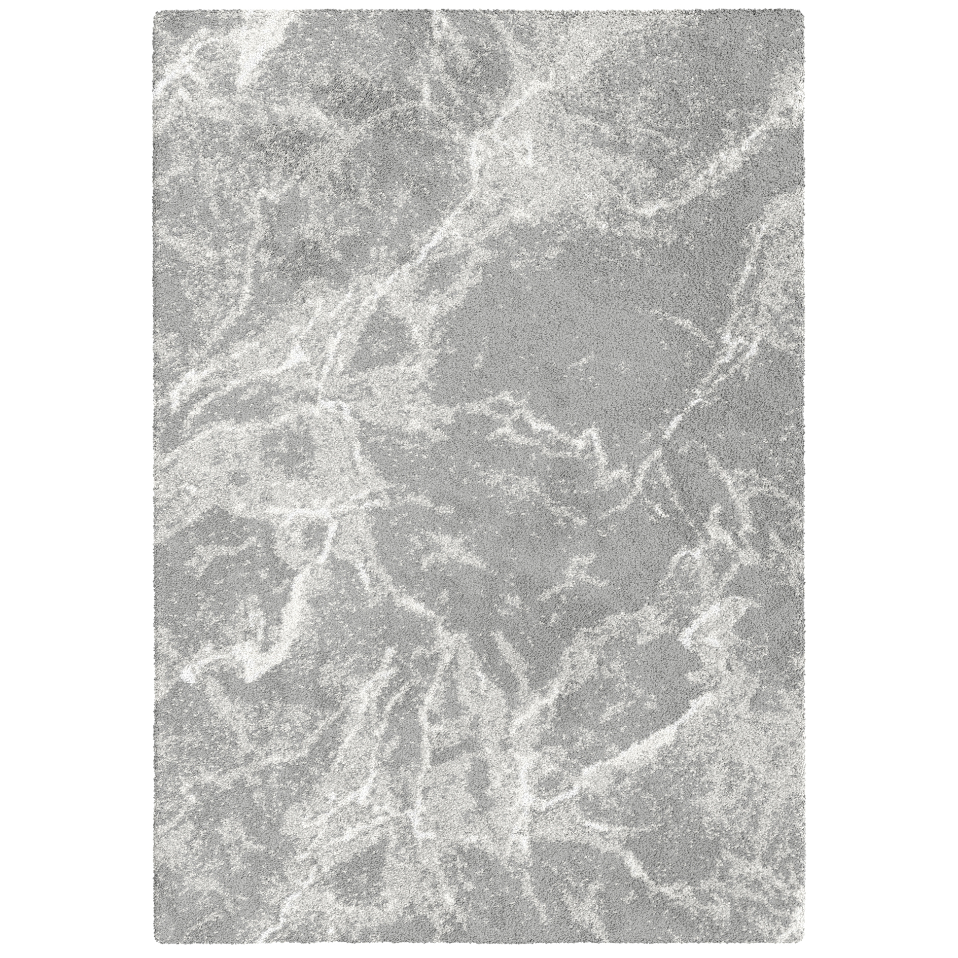 Teppich - marmorgrau - Marmor-Muster - 80x150 cm