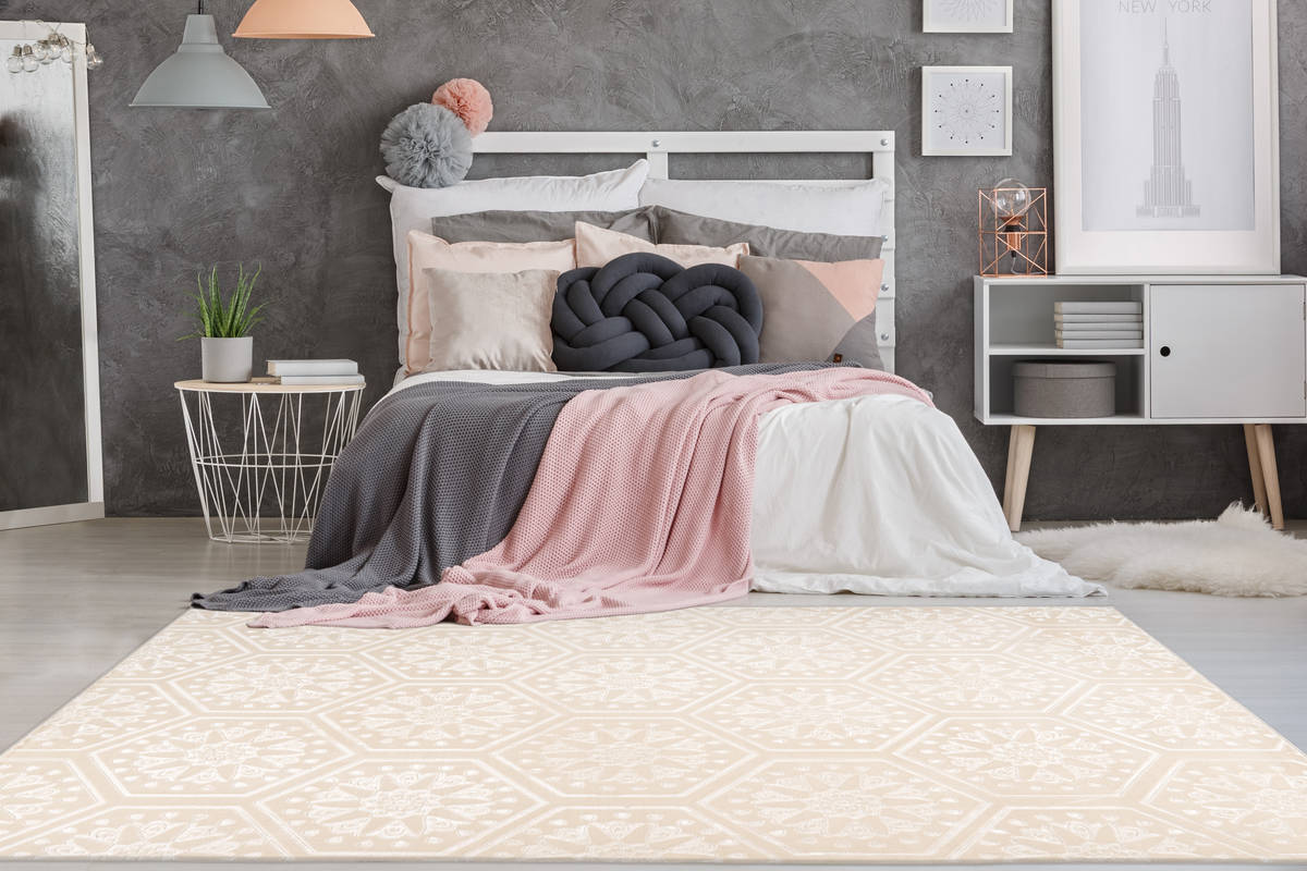 Teppich MONROE 200 - creme - 80x300 cm