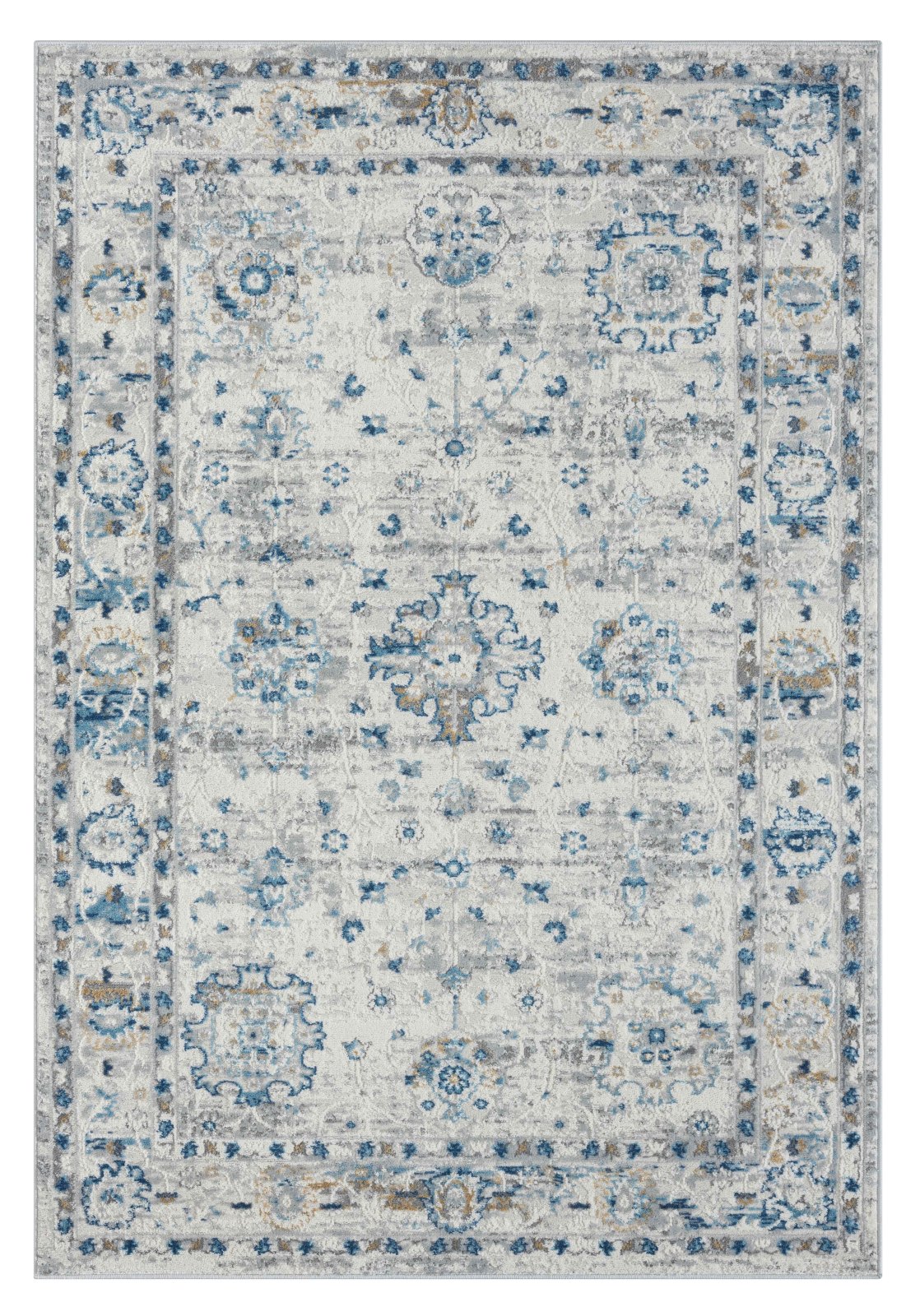 Teppich MY HERIZ 3 - beige-blau-grau - 160x230 cm